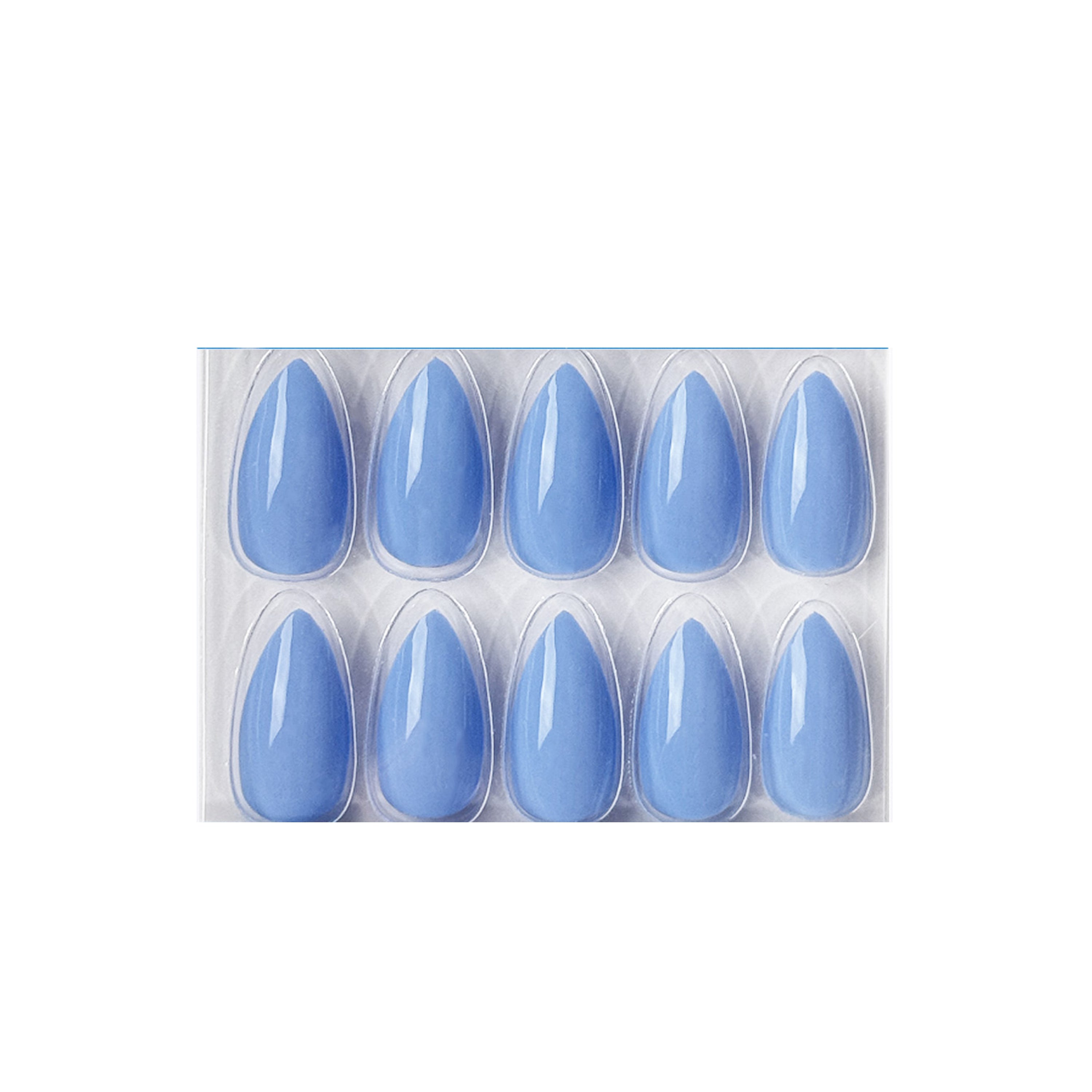 Glossy Solid Color Nails Sharp Almond(SPN605-SPN656)