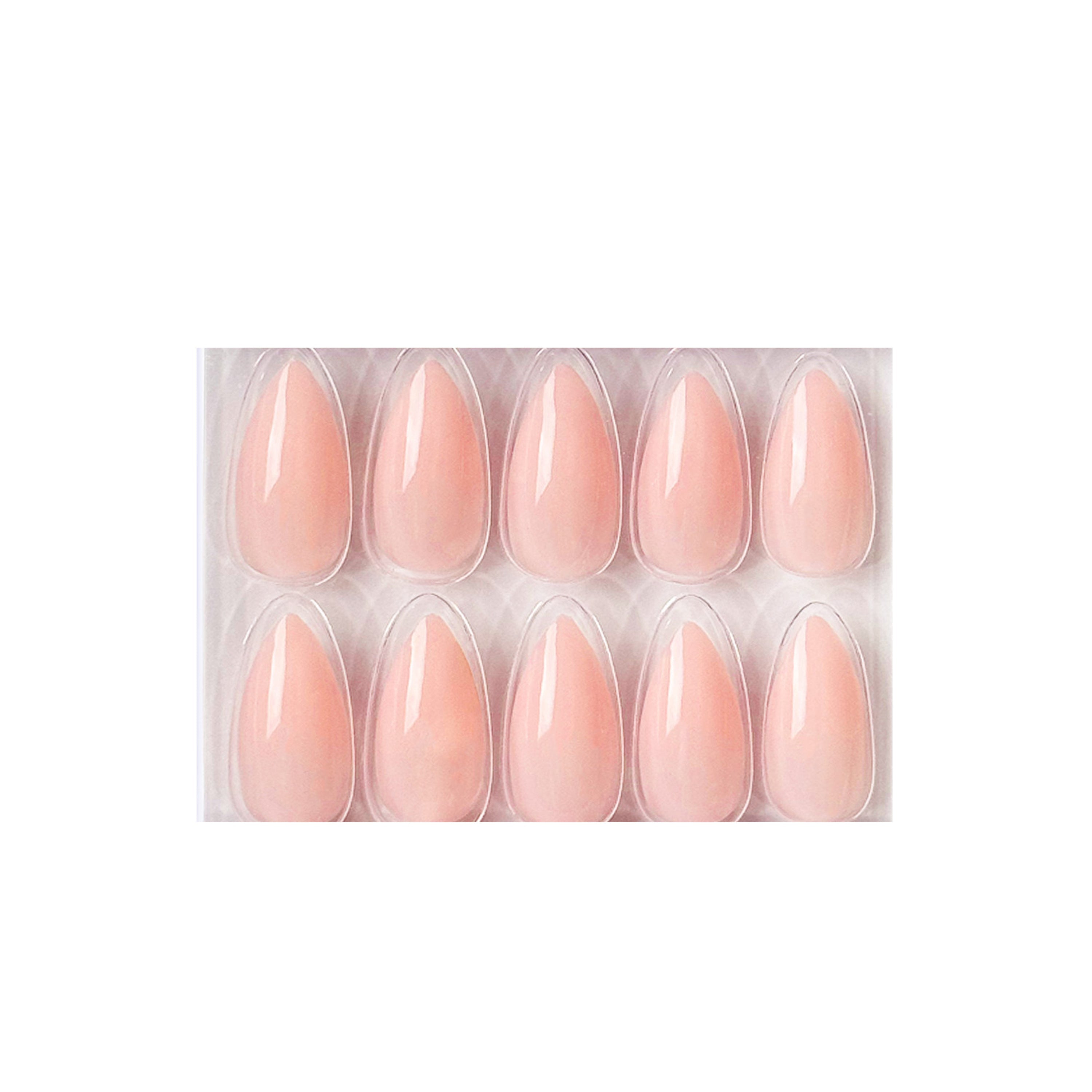 Glossy Solid Color Nails Sharp Almond(SPN605-SPN656)