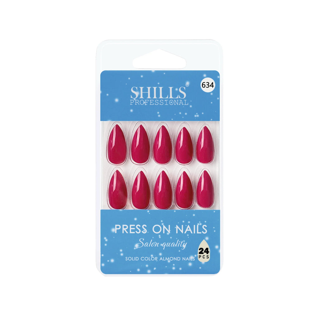 Glossy Solid Color Nails Sharp Almond(SPN631-SPN656)