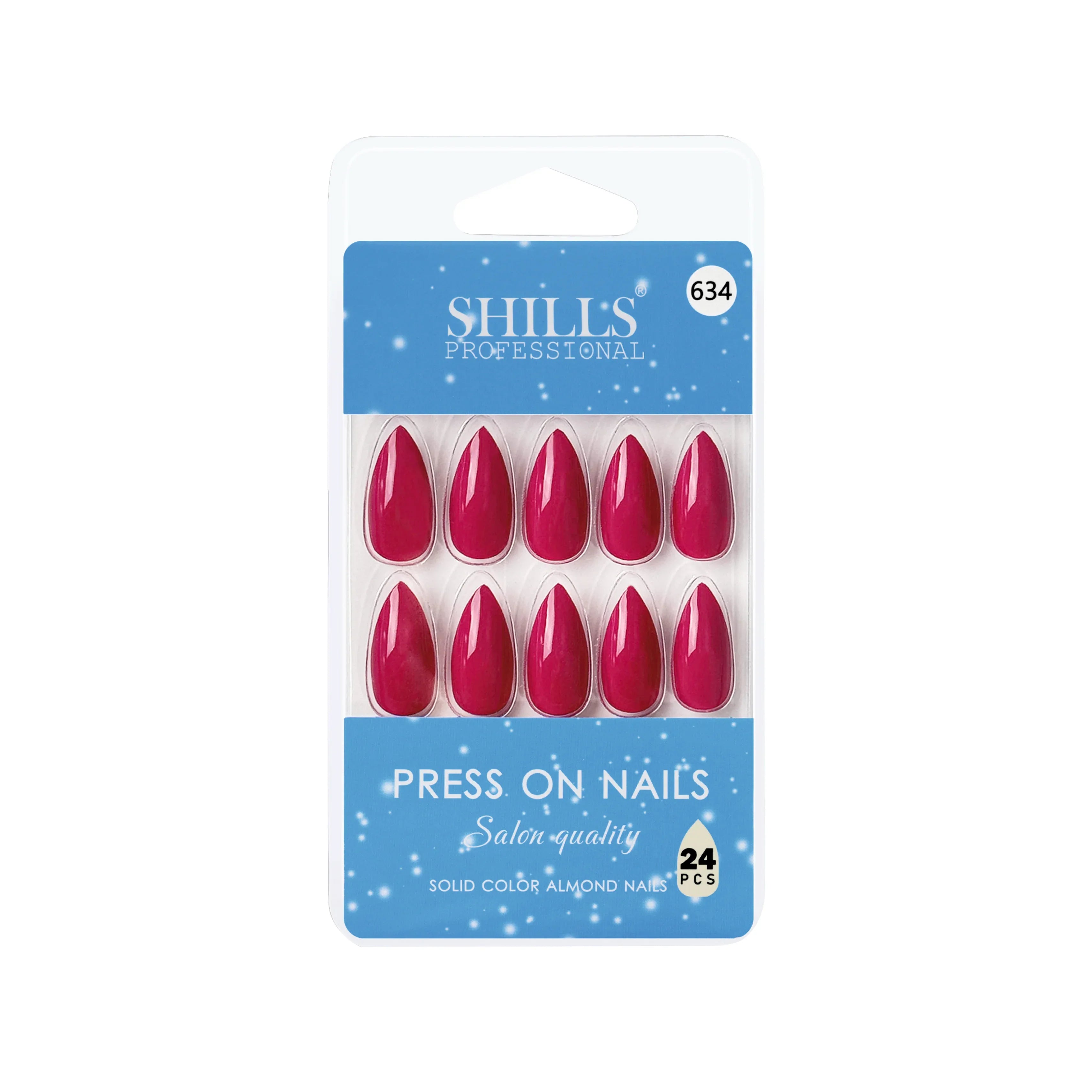 Glossy Solid Color Nails Sharp Almond(SPN631-SPN656)