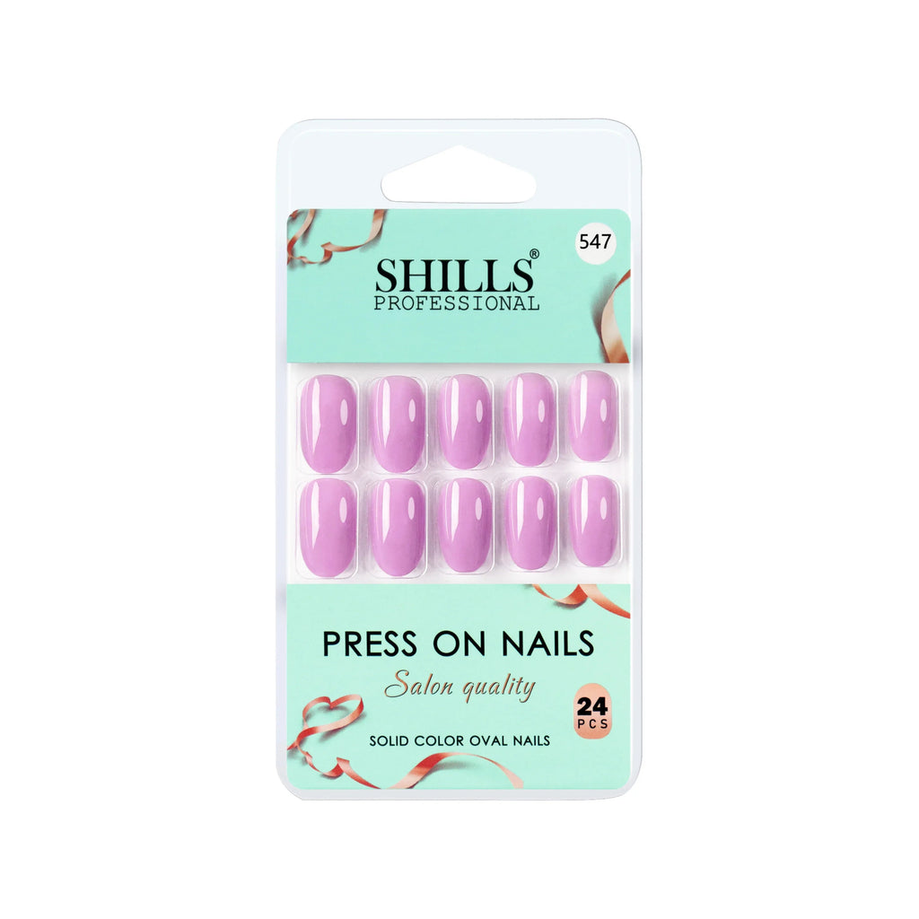 Glossy Solid Color Nails Oval(SPN527-SPN552)