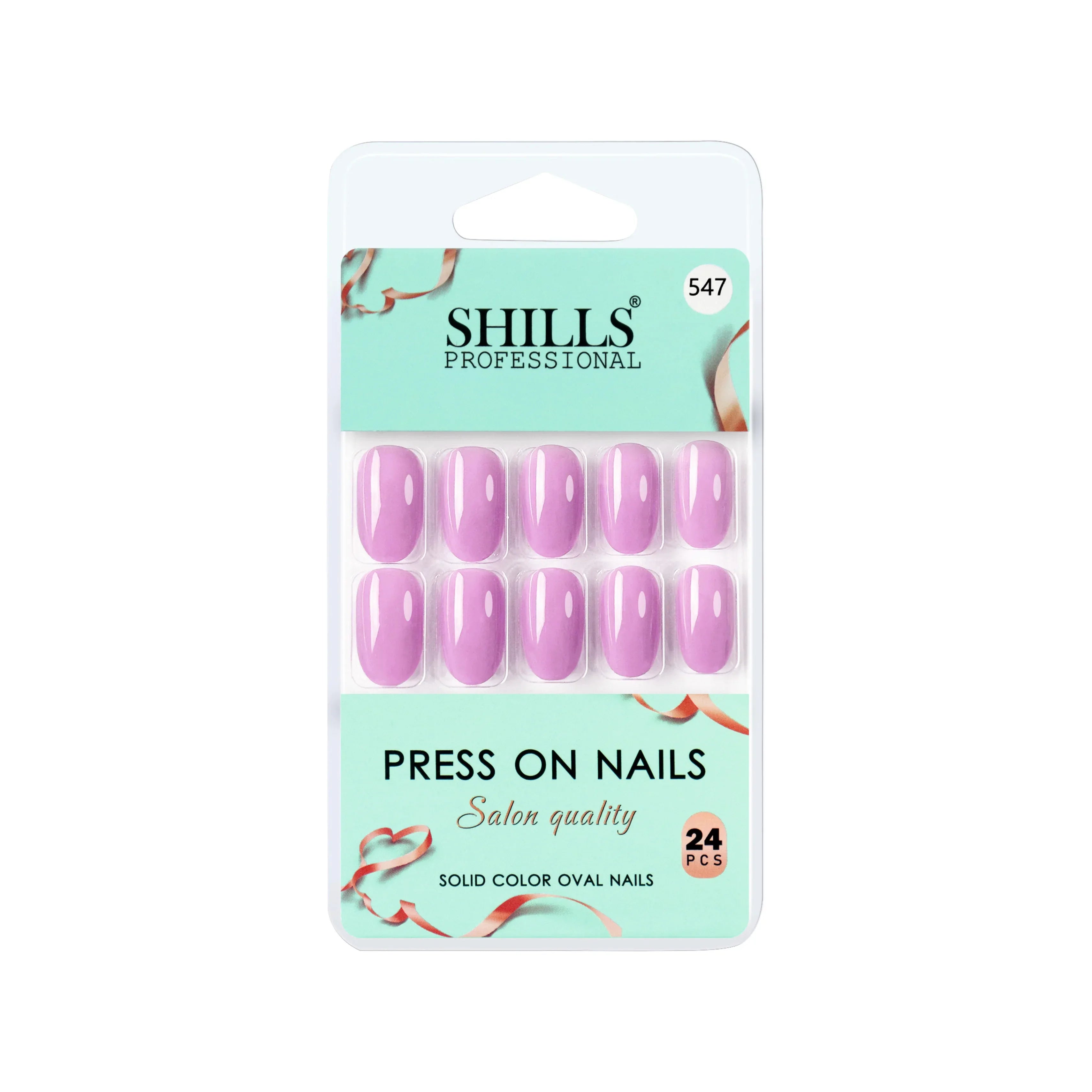 Glossy Solid Color Nails Oval(SPN527-SPN552)