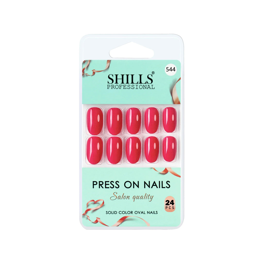 Glossy Solid Color Nails Oval(SPN527-SPN552)