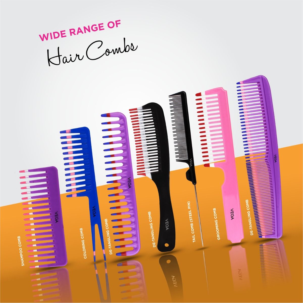 De-Tangling Comb - 1266 - Black