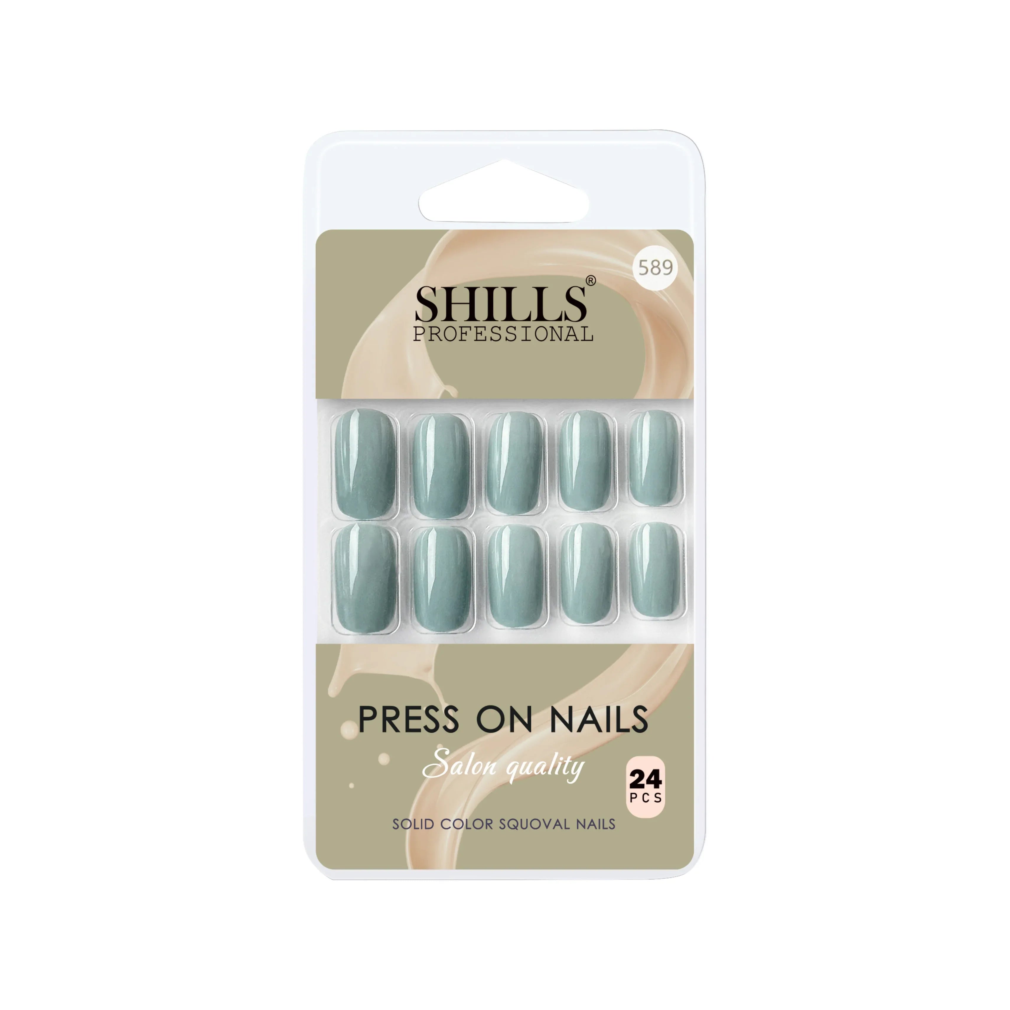 Glossy Solid Color Nails Square(SPN579-SPN604)