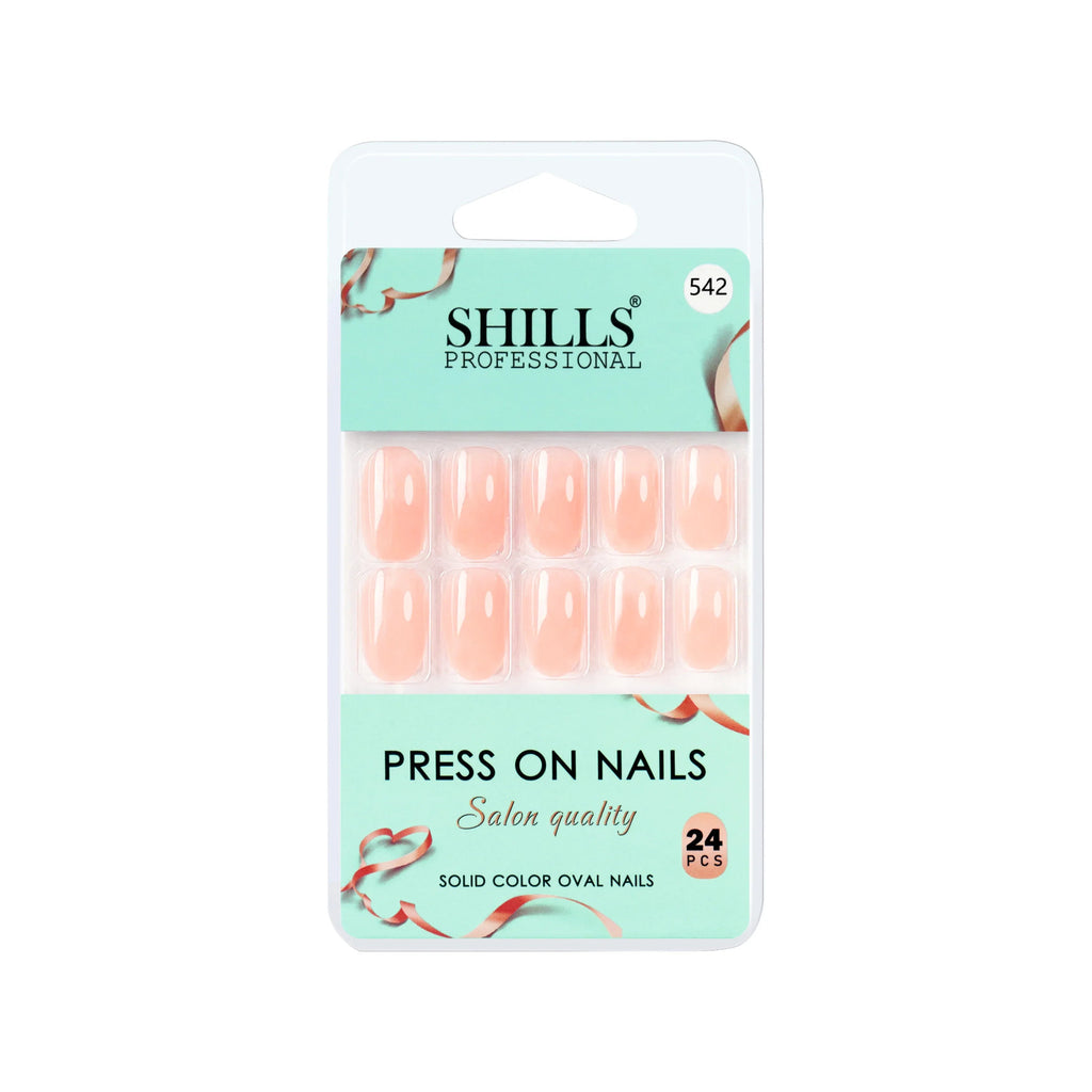 Glossy Solid Color Nails Oval(SPN527-SPN552)