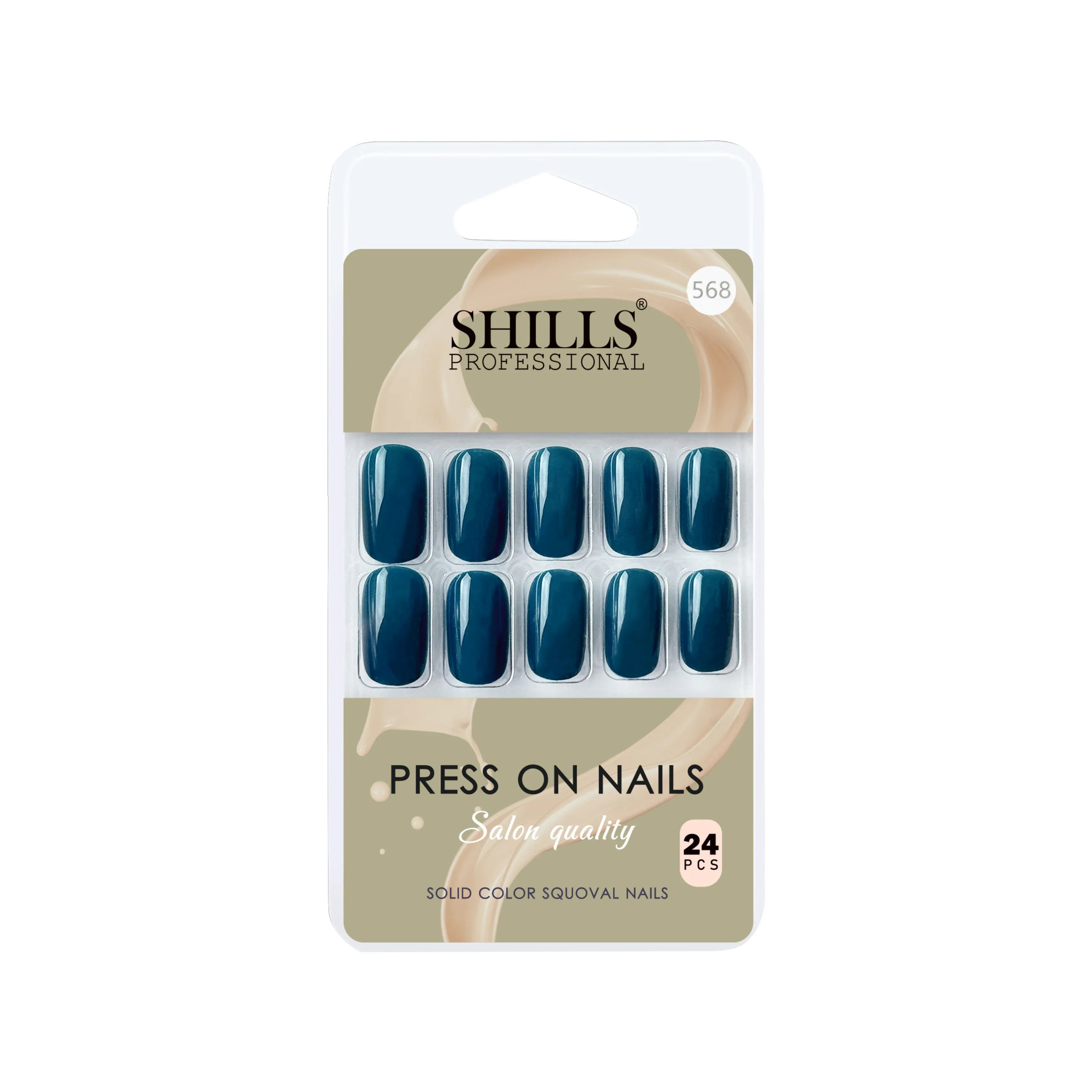 Glossy Solid Color Nails Square(SPN553-SPN604)