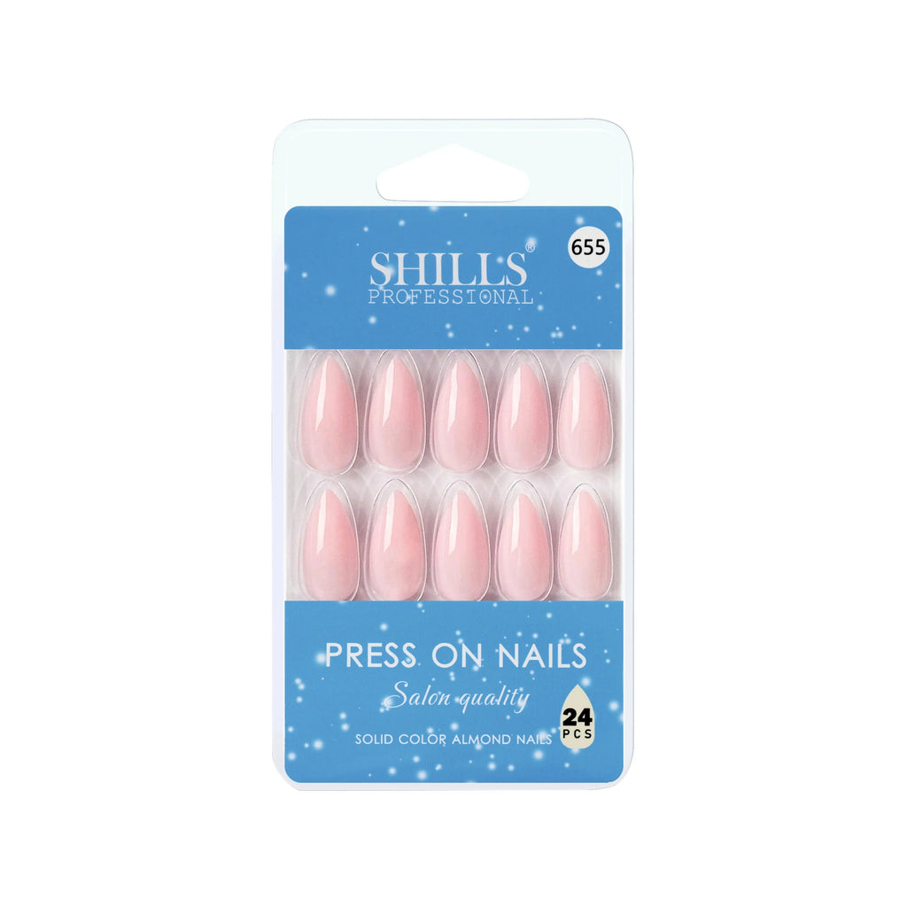 Glossy Solid Color Nails Sharp Almond(SPN631-SPN656)