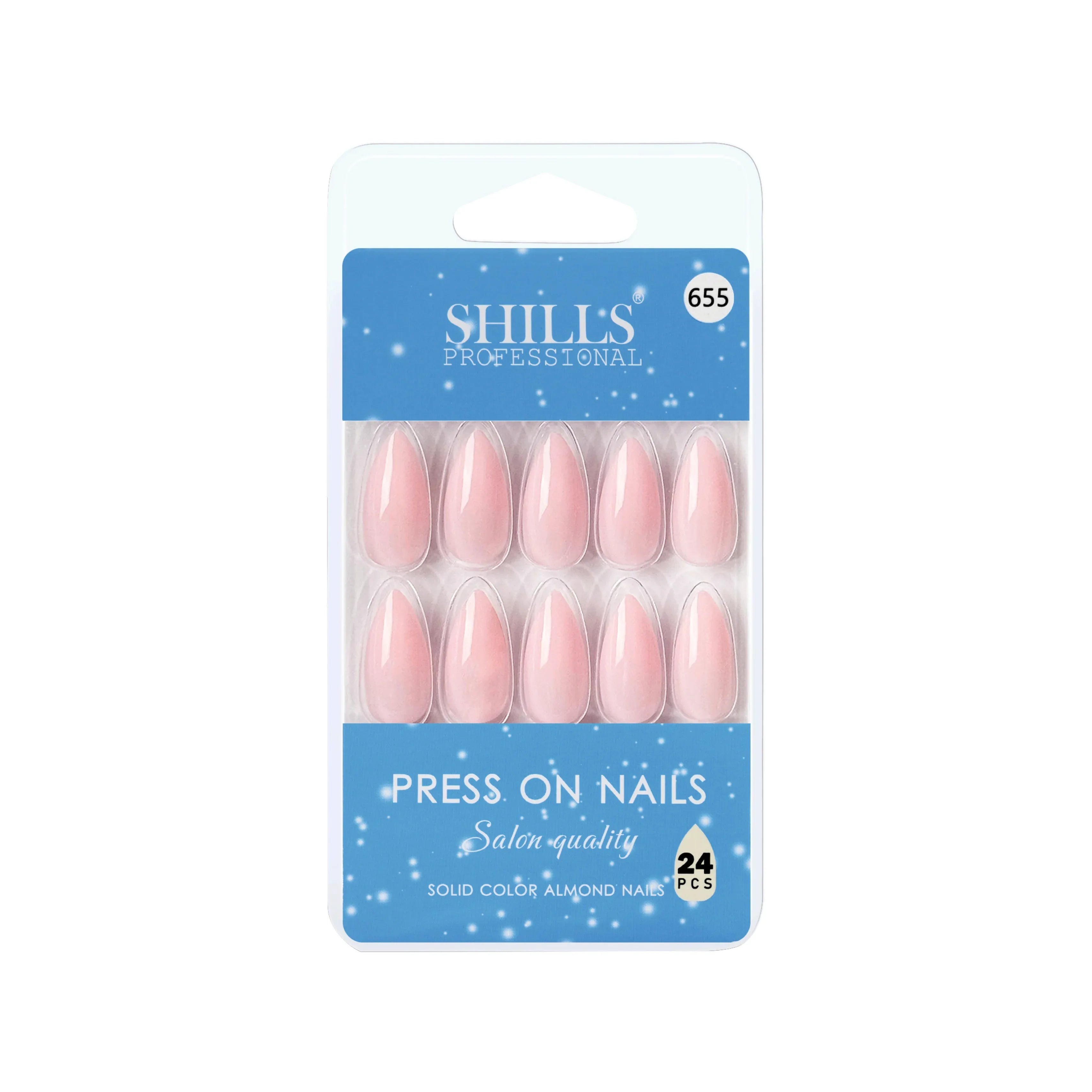 Glossy Solid Color Nails Sharp Almond(SPN631-SPN656)