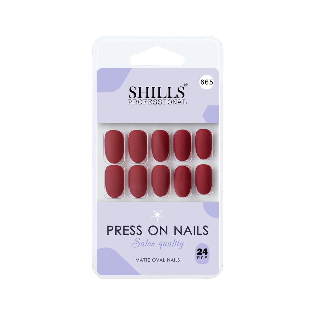 Matte Solid Color Nails Oval(SPN657-SPN666)