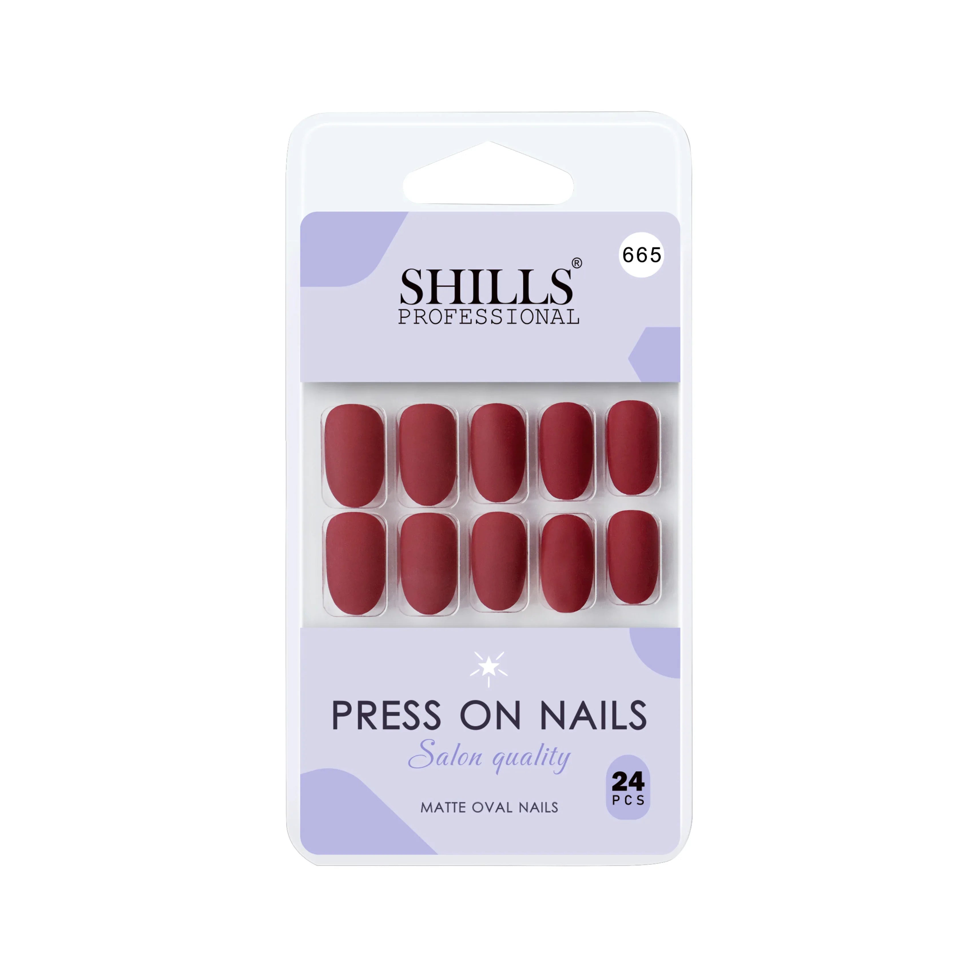 Matte Solid Color Nails Oval(SPN657-SPN666)