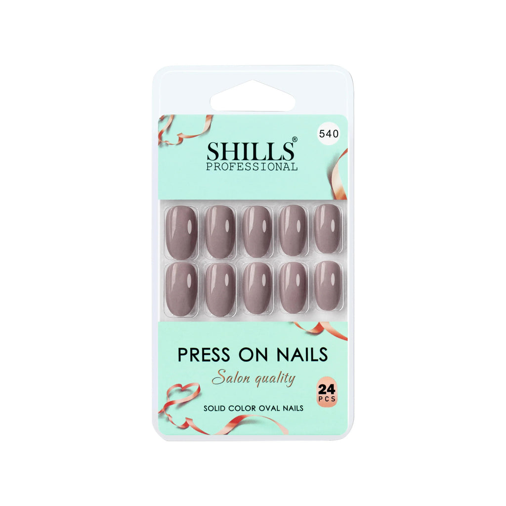 Glossy Solid Color Nails Oval(SPN527-SPN552)