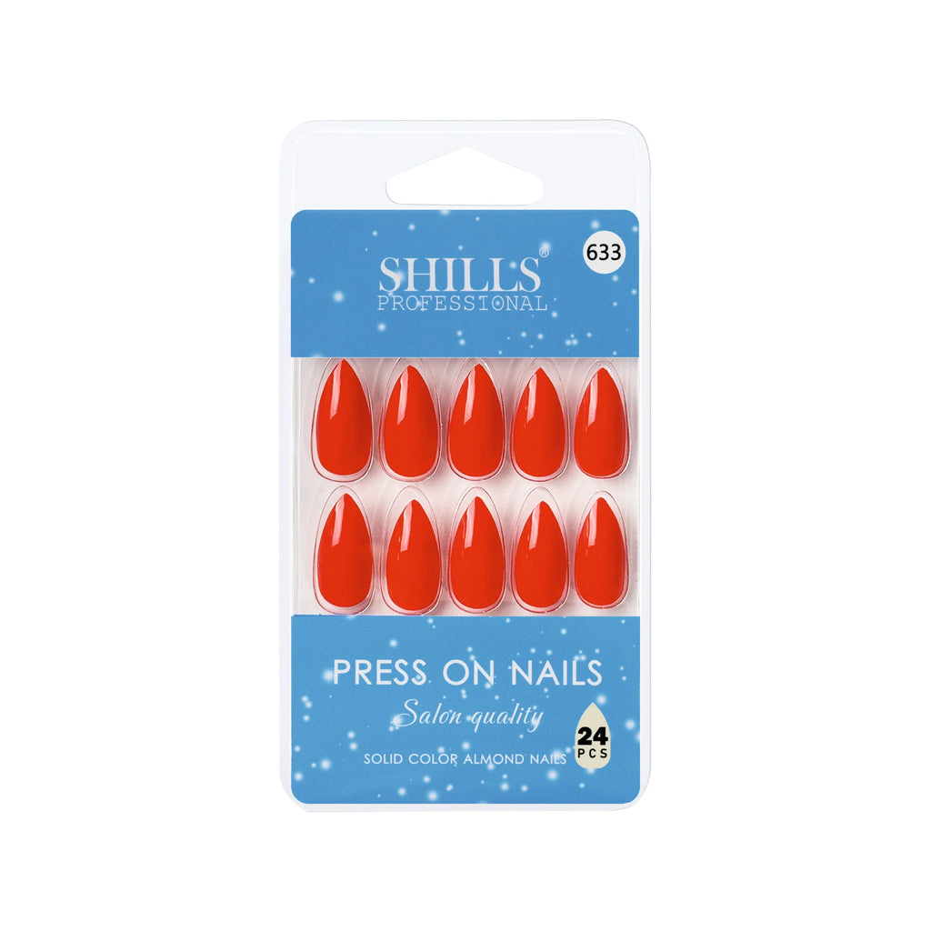 Glossy Solid Color Nails Sharp Almond(SPN631-SPN656)