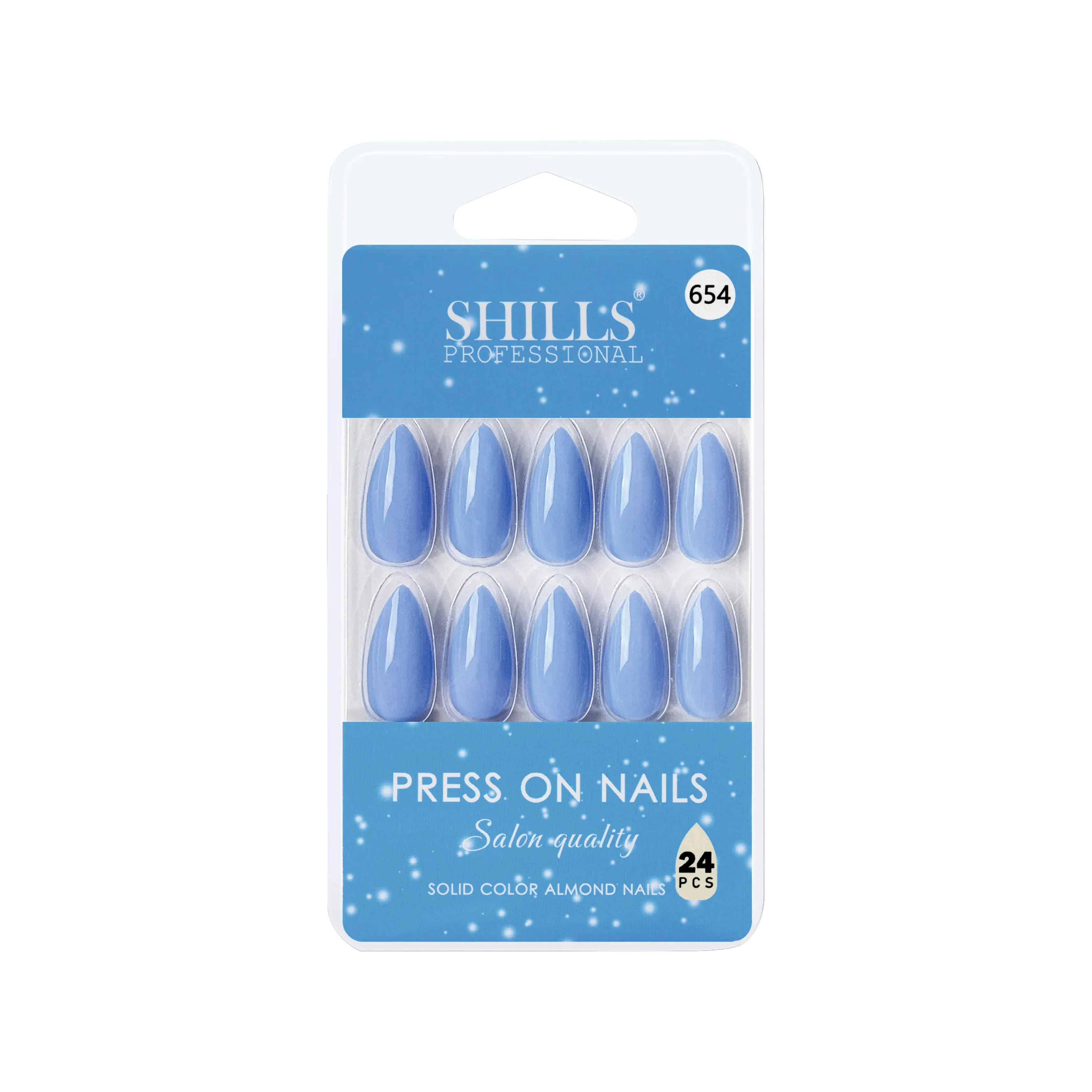 Glossy Solid Color Nails Sharp Almond(SPN631-SPN656)