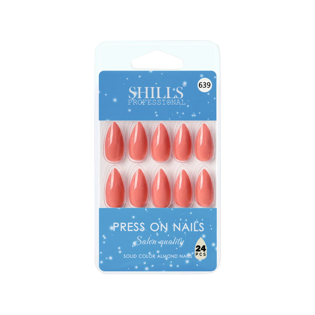 Glossy Solid Color Nails Sharp Almond(SPN631-SPN656)