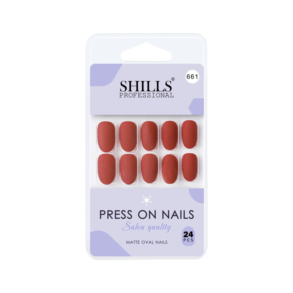 Matte Solid Color Nails Oval(SPN657-SPN666)