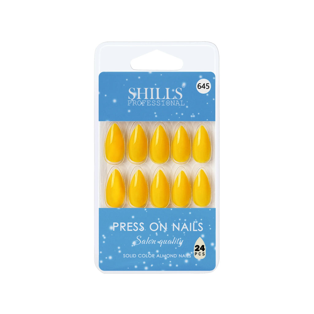 Glossy Solid Color Nails Sharp Almond(SPN631-SPN656)