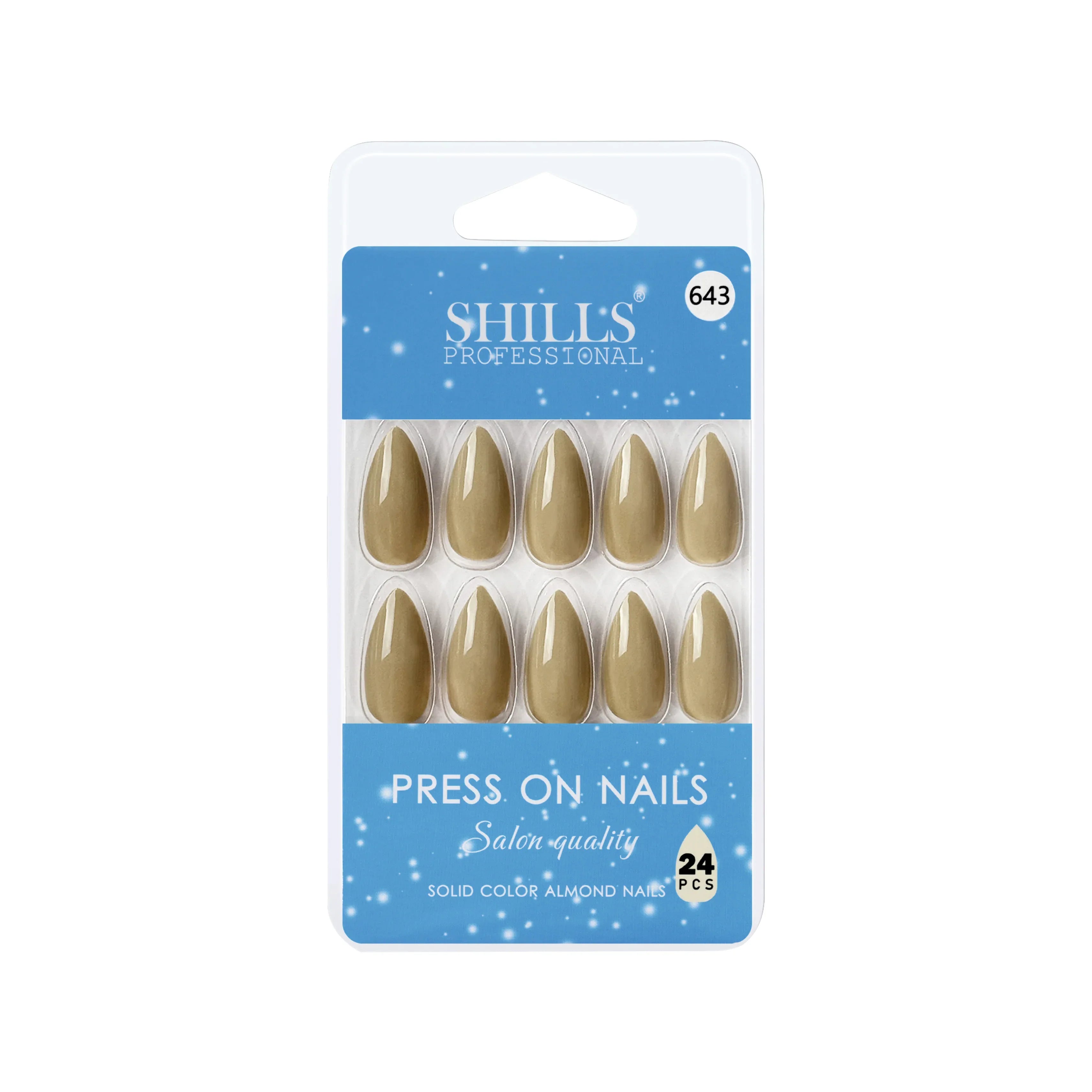 Glossy Solid Color Nails Sharp Almond(SPN631-SPN656)