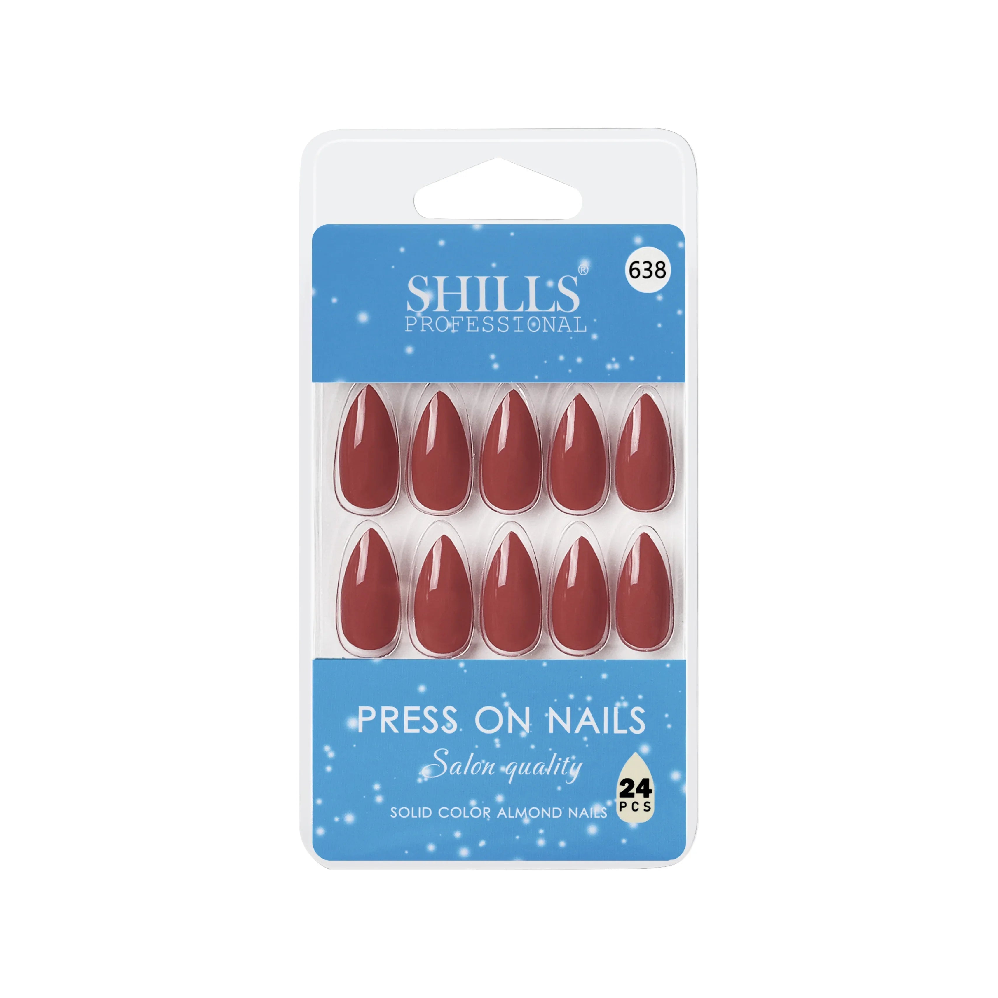 Glossy Solid Color Nails Sharp Almond(SPN631-SPN656)