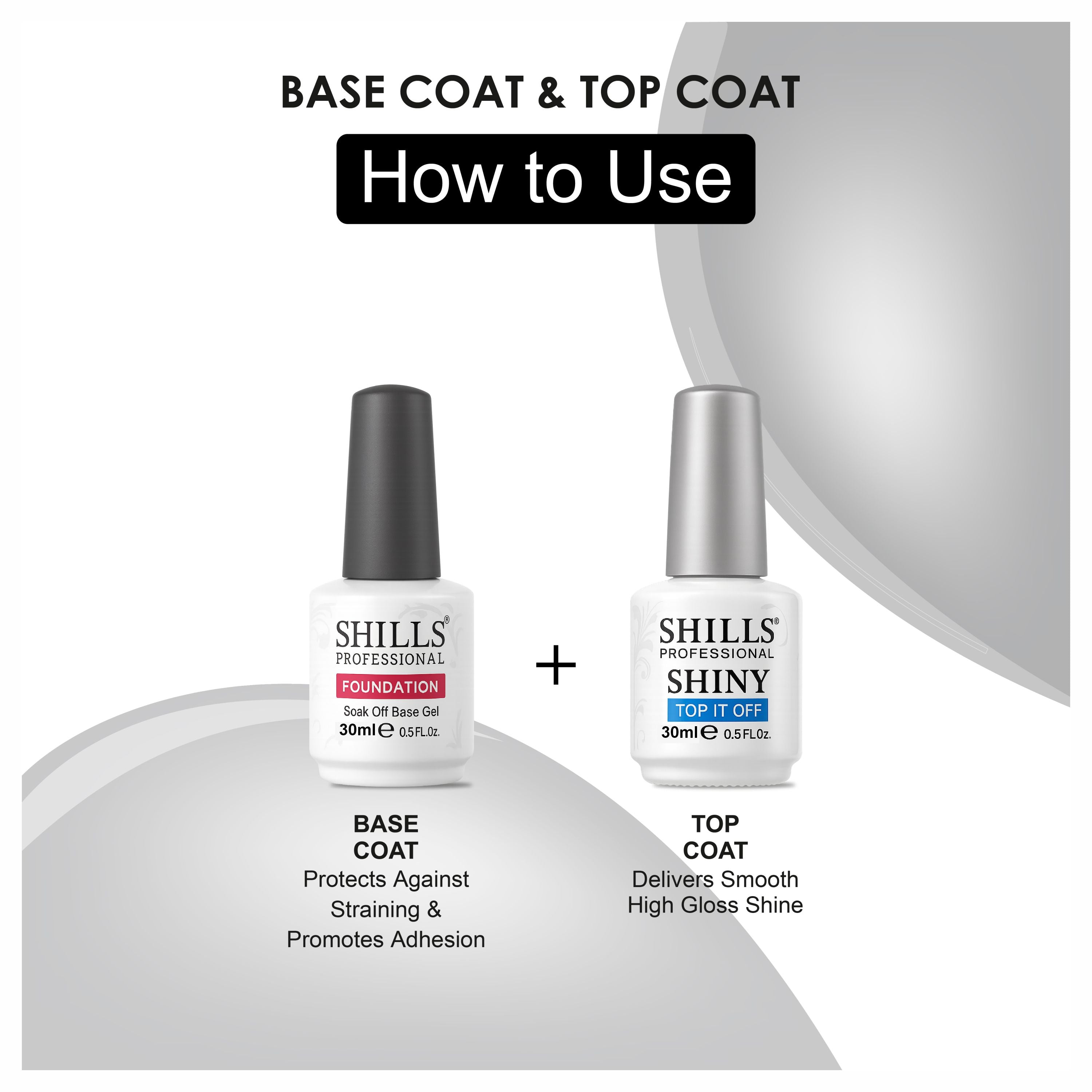 Nail Base Coat and Top Shine Coat Combo 30ML