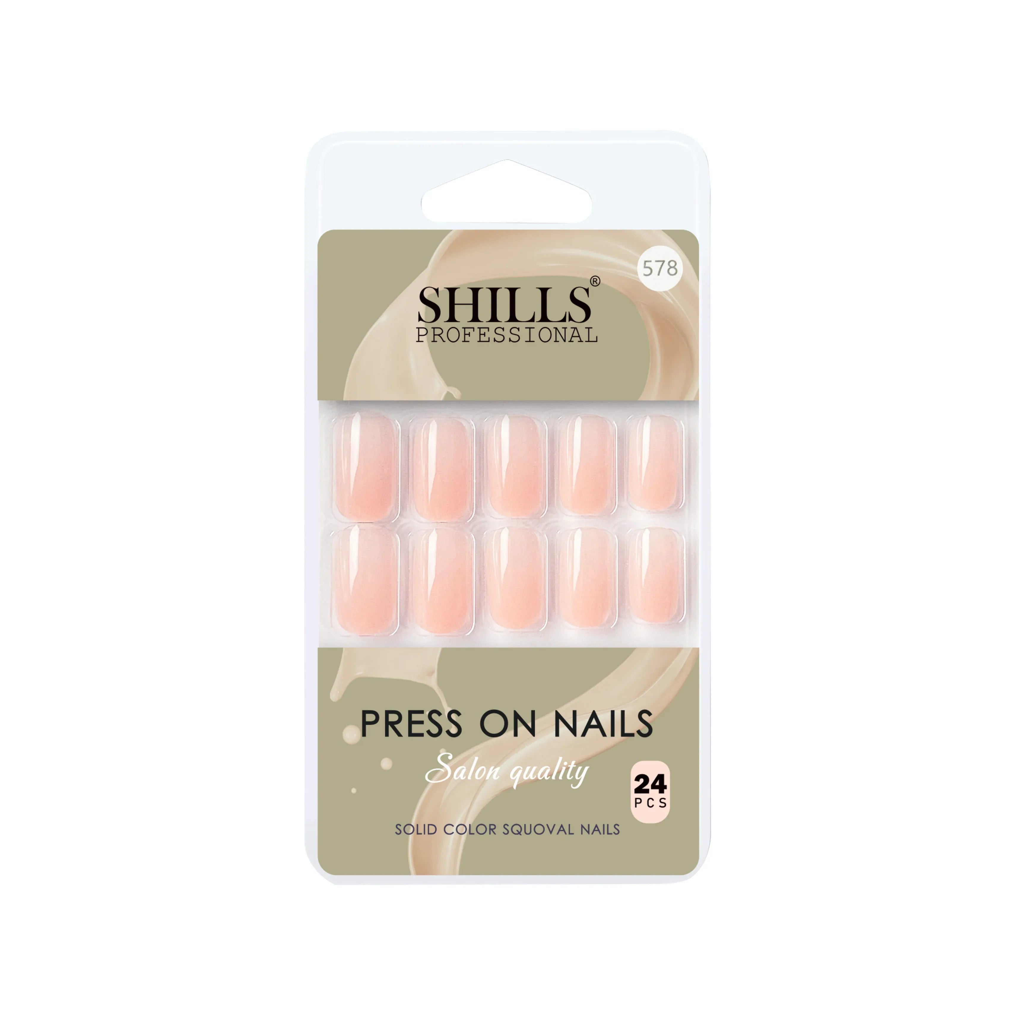 Glossy Solid Color Nails Square(SPN553-SPN604)