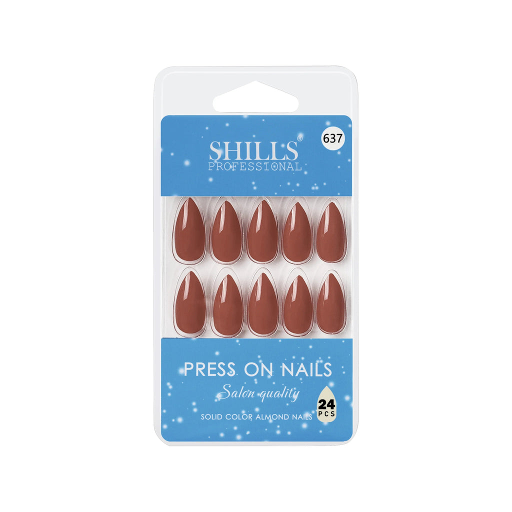 Glossy Solid Color Nails Sharp Almond(SPN631-SPN656)