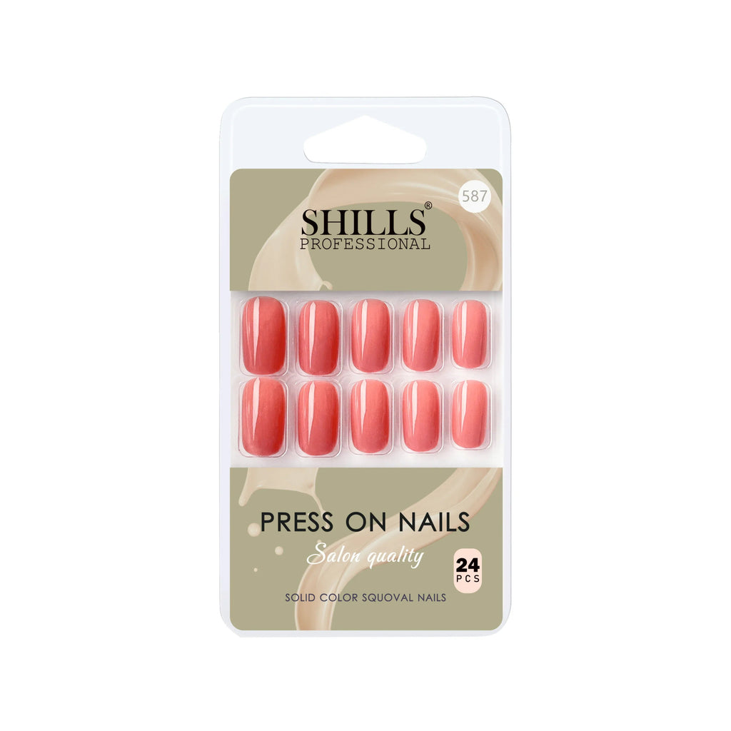 Glossy Solid Color Nails Square(SPN579-SPN604)