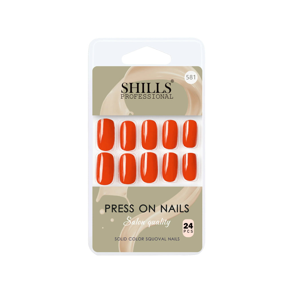 Glossy Solid Color Nails Square(SPN579-SPN604)