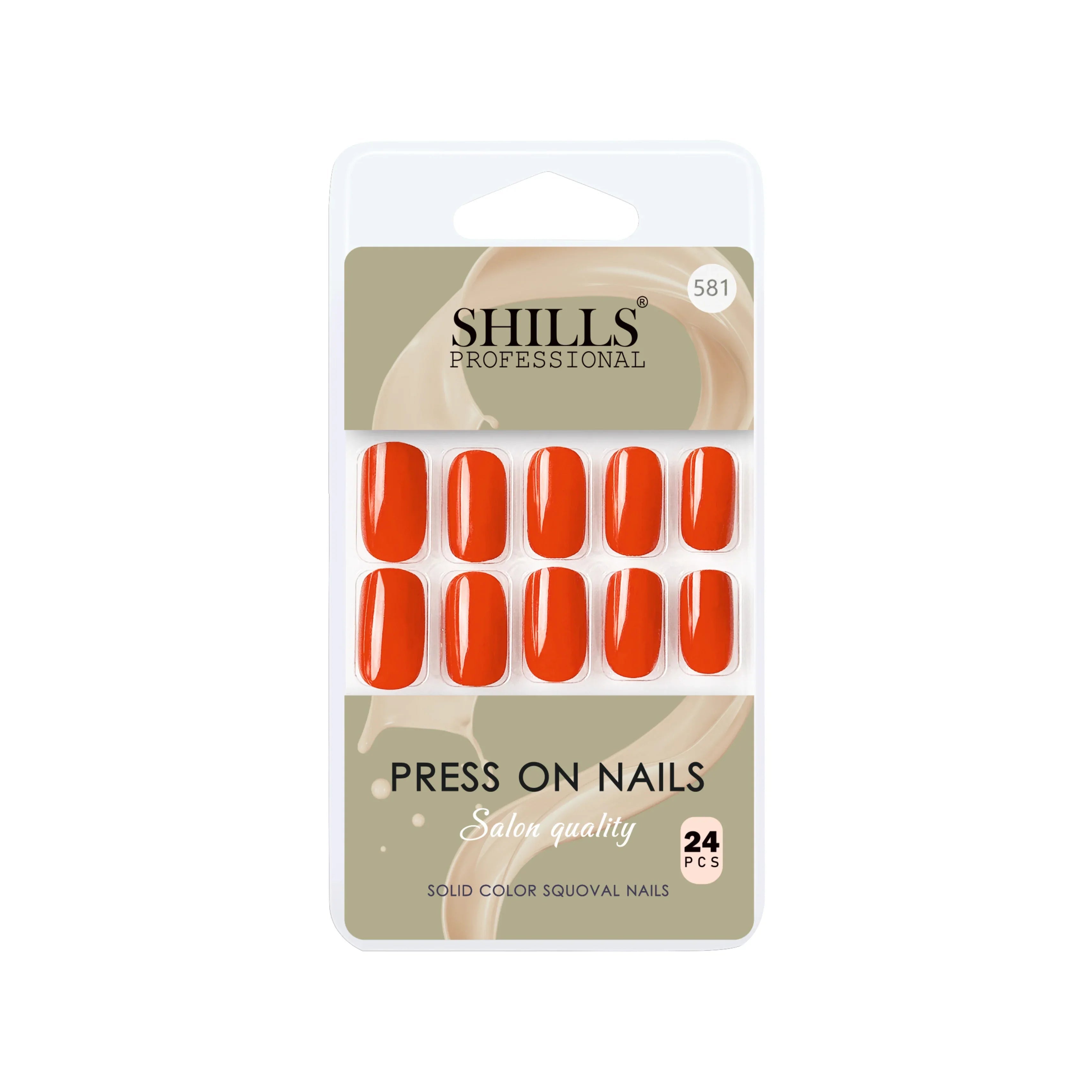 Glossy Solid Color Nails Square(SPN579-SPN604)