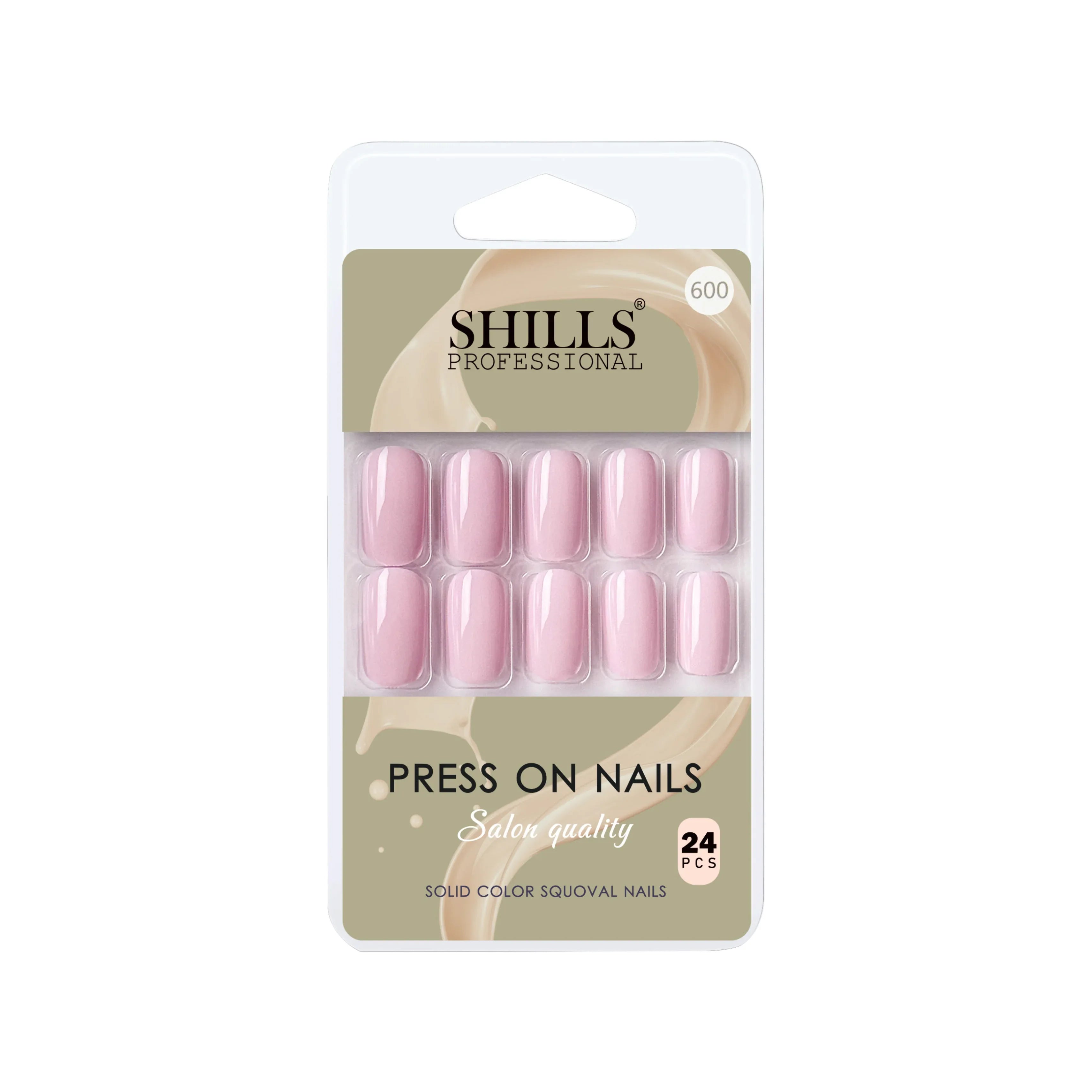 Glossy Solid Color Nails Square(SPN579-SPN604)