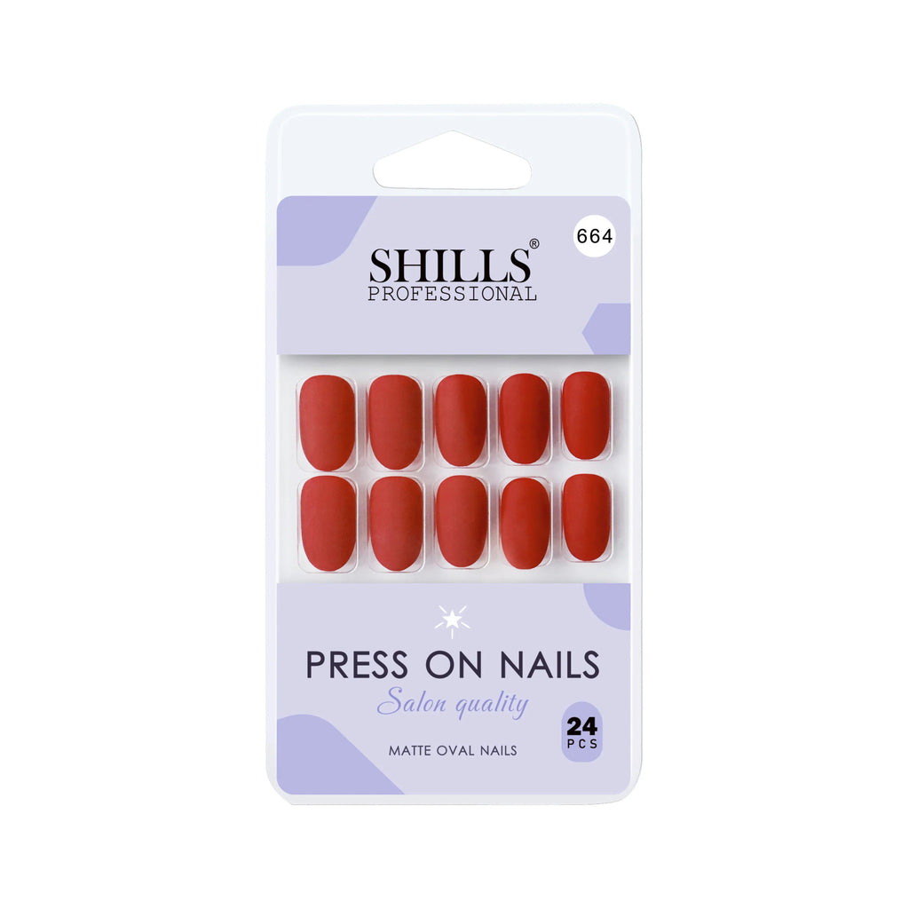 Matte Solid Color Nails Oval(SPN657-SPN666)