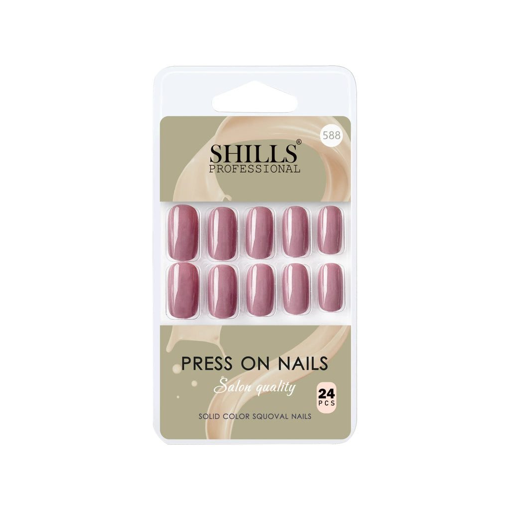 Glossy Solid Color Nails Square(SPN579-SPN604)