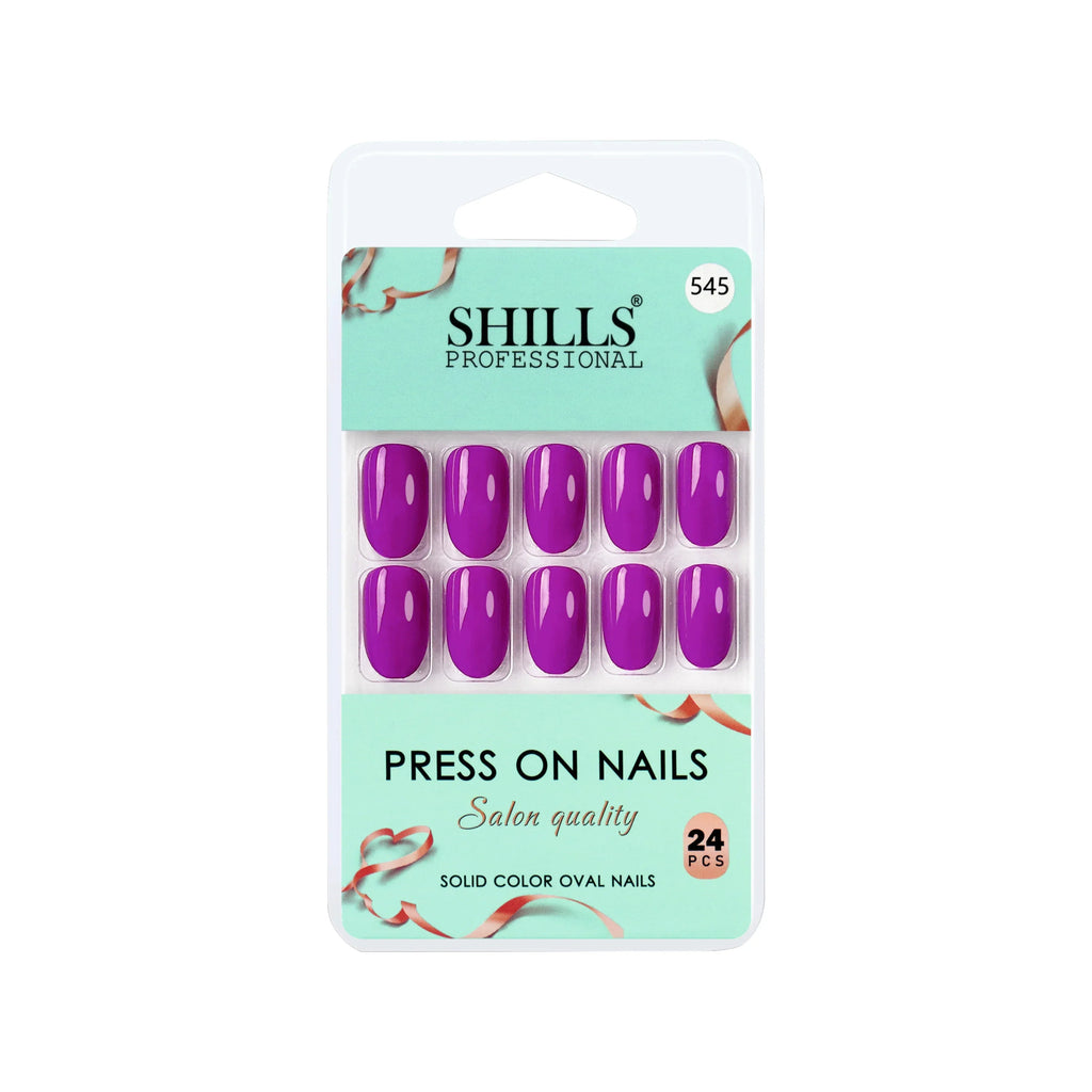 Glossy Solid Color Nails Oval(SPN527-SPN552)