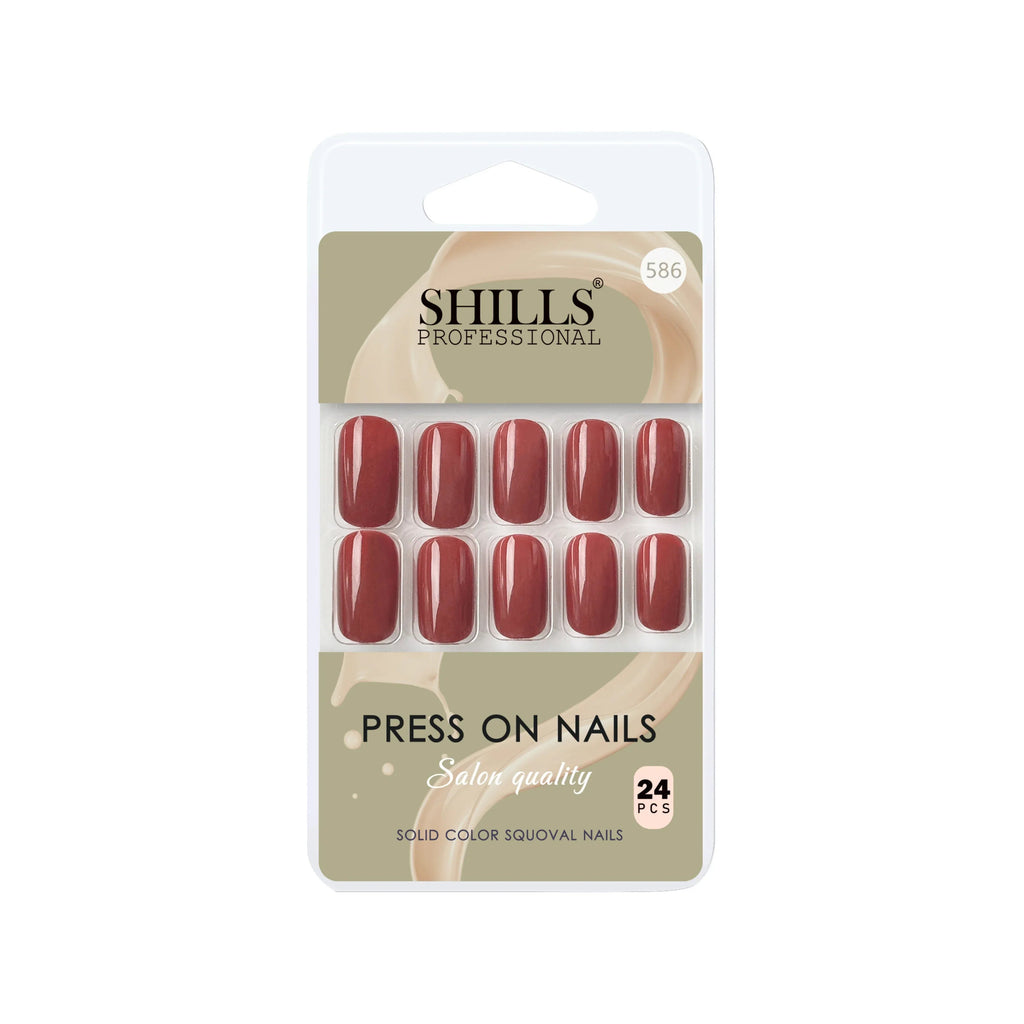 Glossy Solid Color Nails Square(SPN579-SPN604)