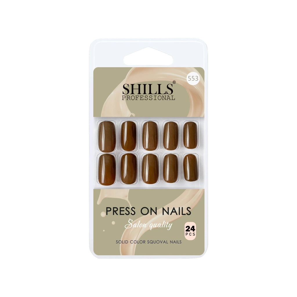 Glossy Solid Color Nails Square(SPN553-SPN604)