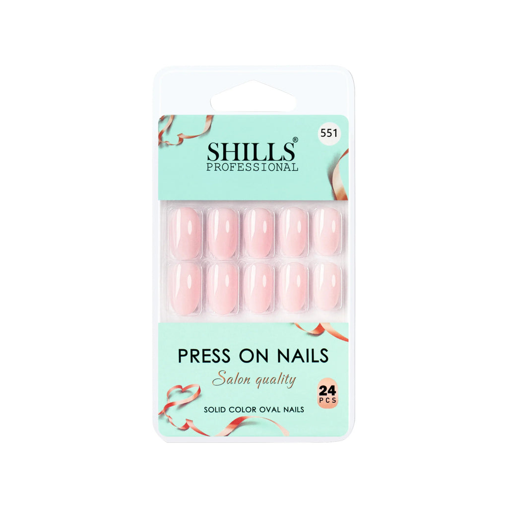 Glossy Solid Color Nails Oval(SPN527-SPN552)