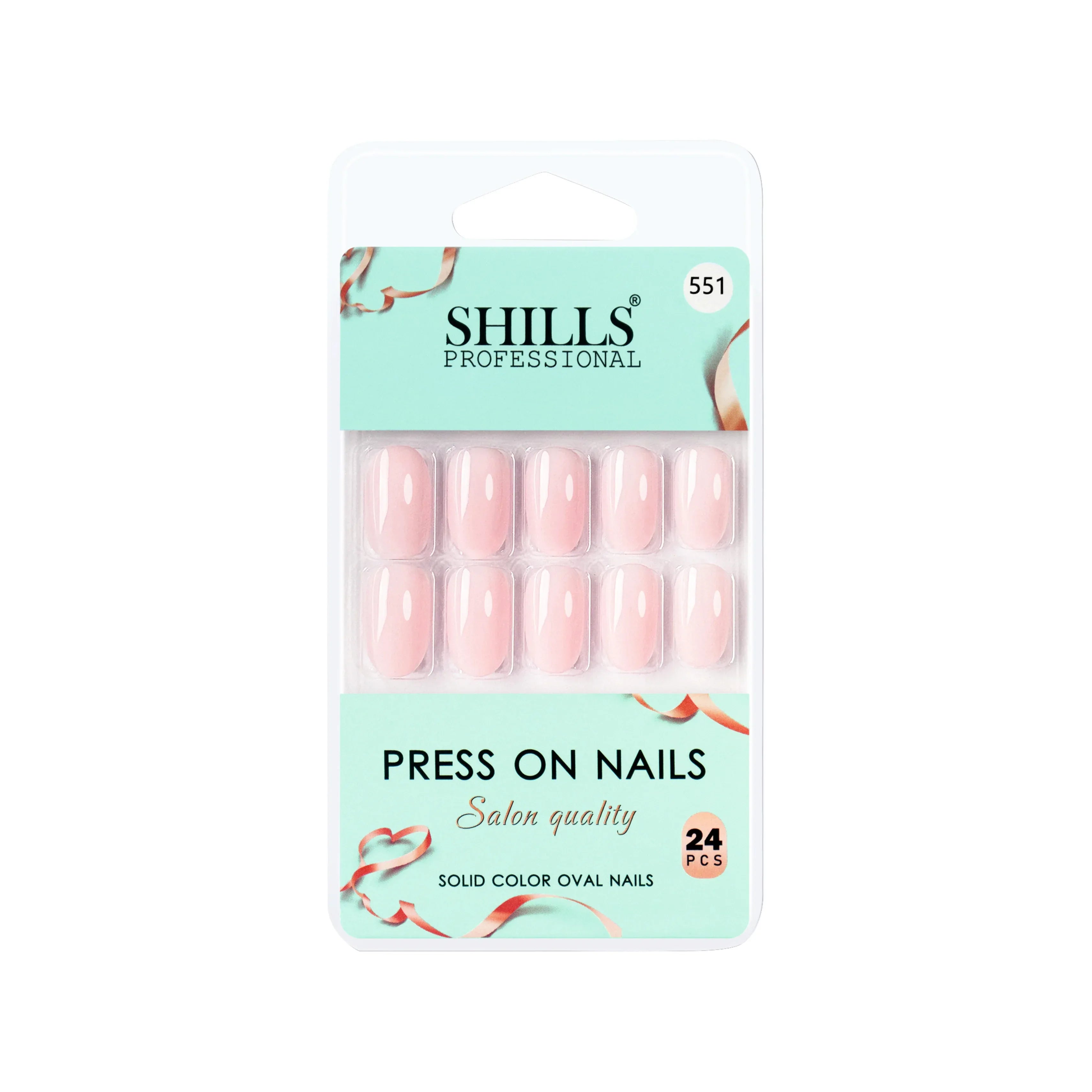 Glossy Solid Color Nails Oval(SPN527-SPN552)