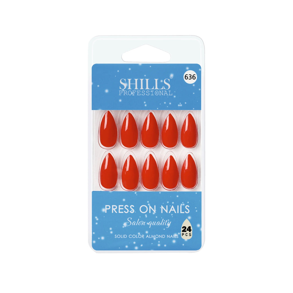 Glossy Solid Color Nails Sharp Almond(SPN631-SPN656)
