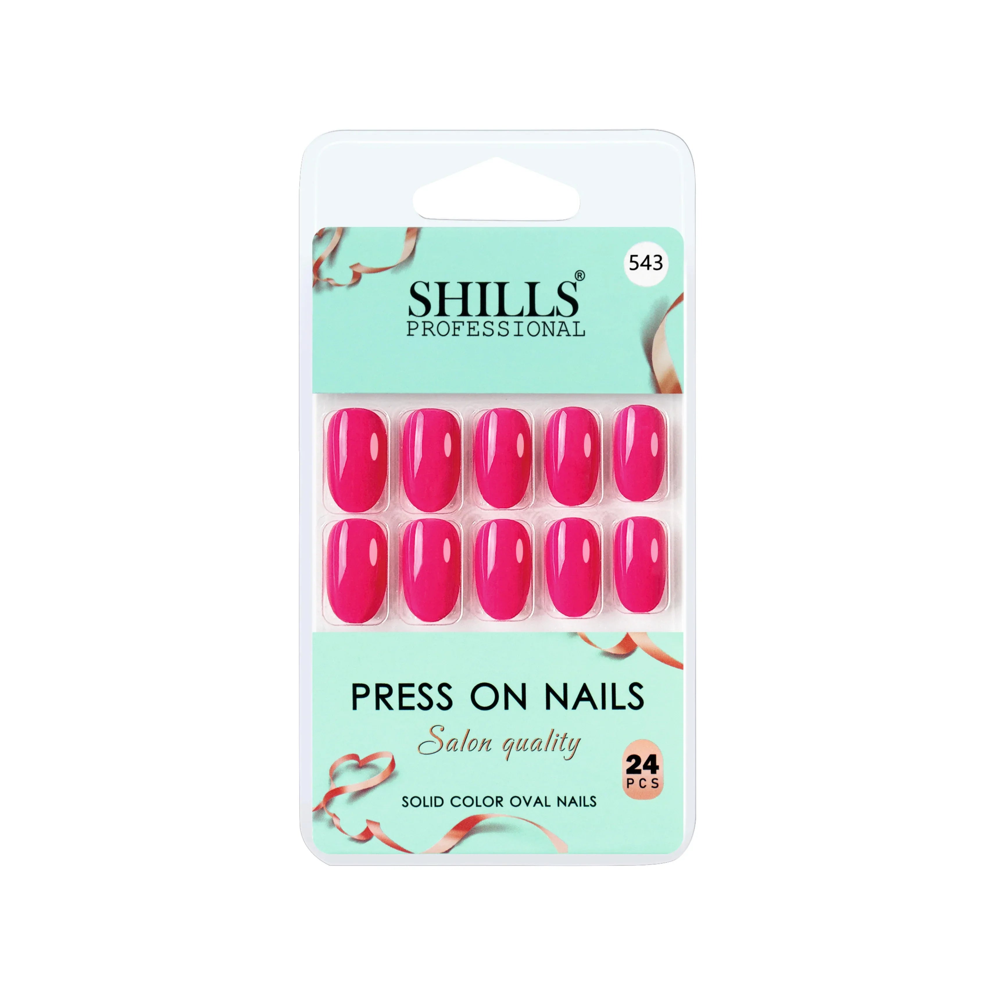 Glossy Solid Color Nails Oval(SPN527-SPN552)