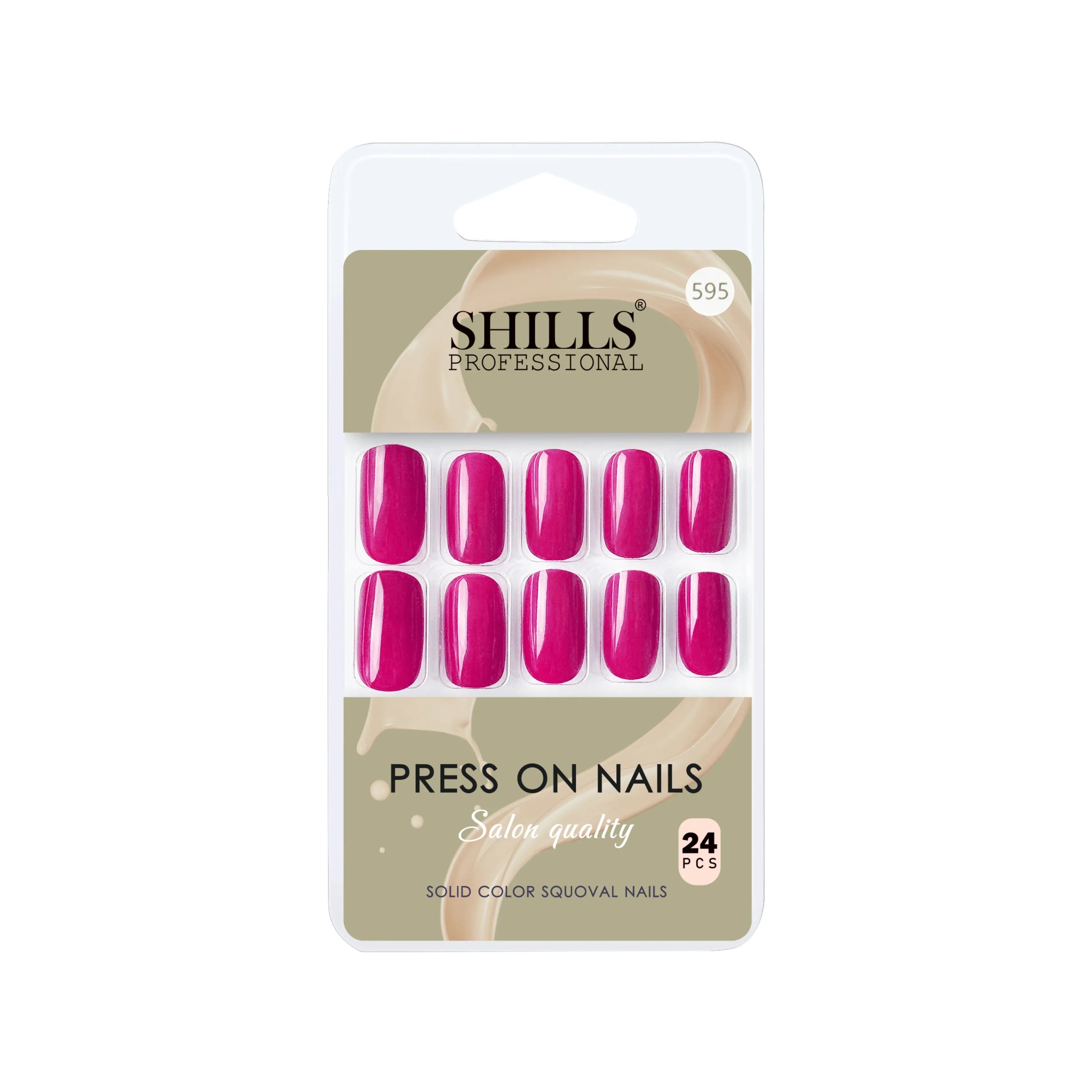 Glossy Solid Color Nails Square(SPN579-SPN604)