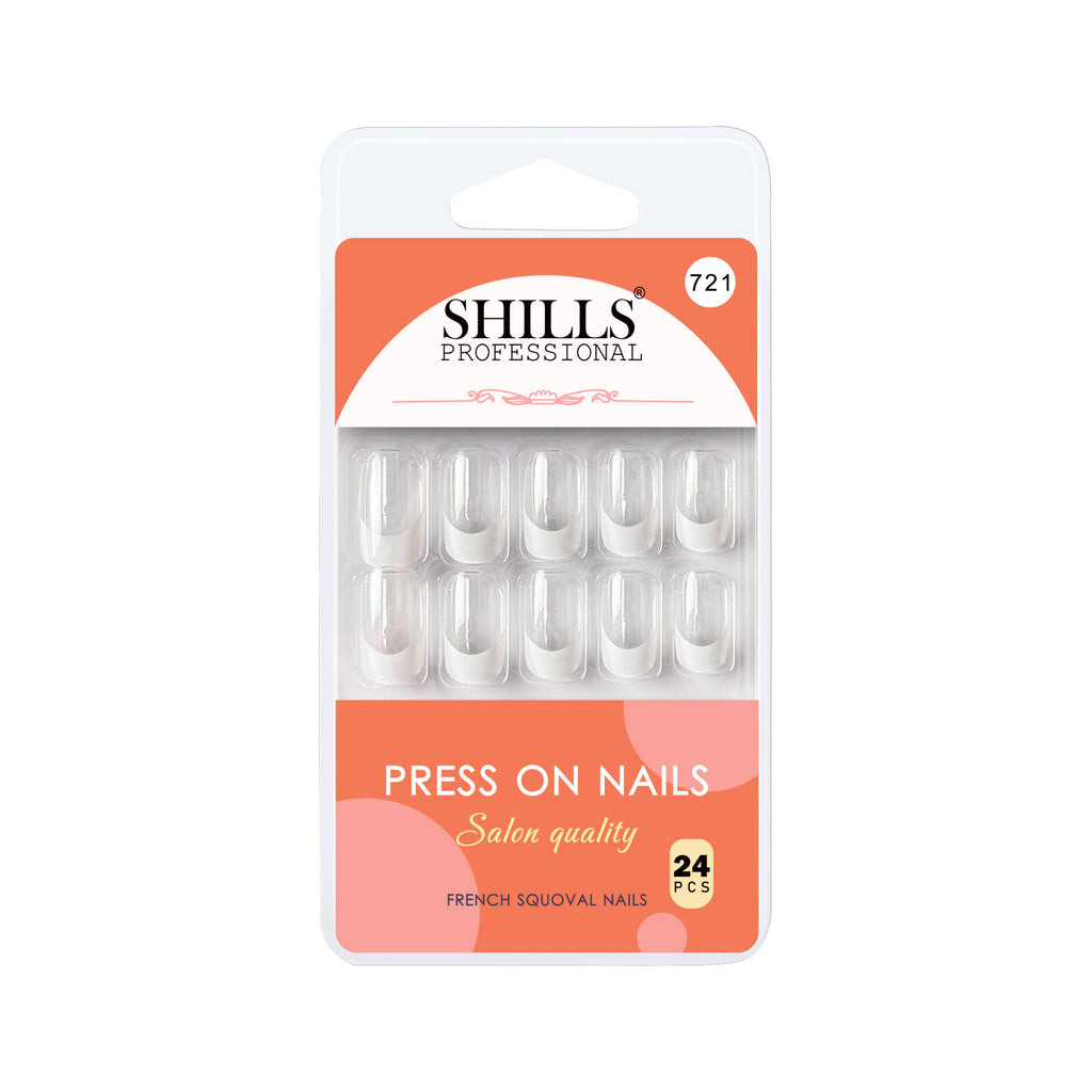 Press On French Nails Squoval (spn721-spn733)