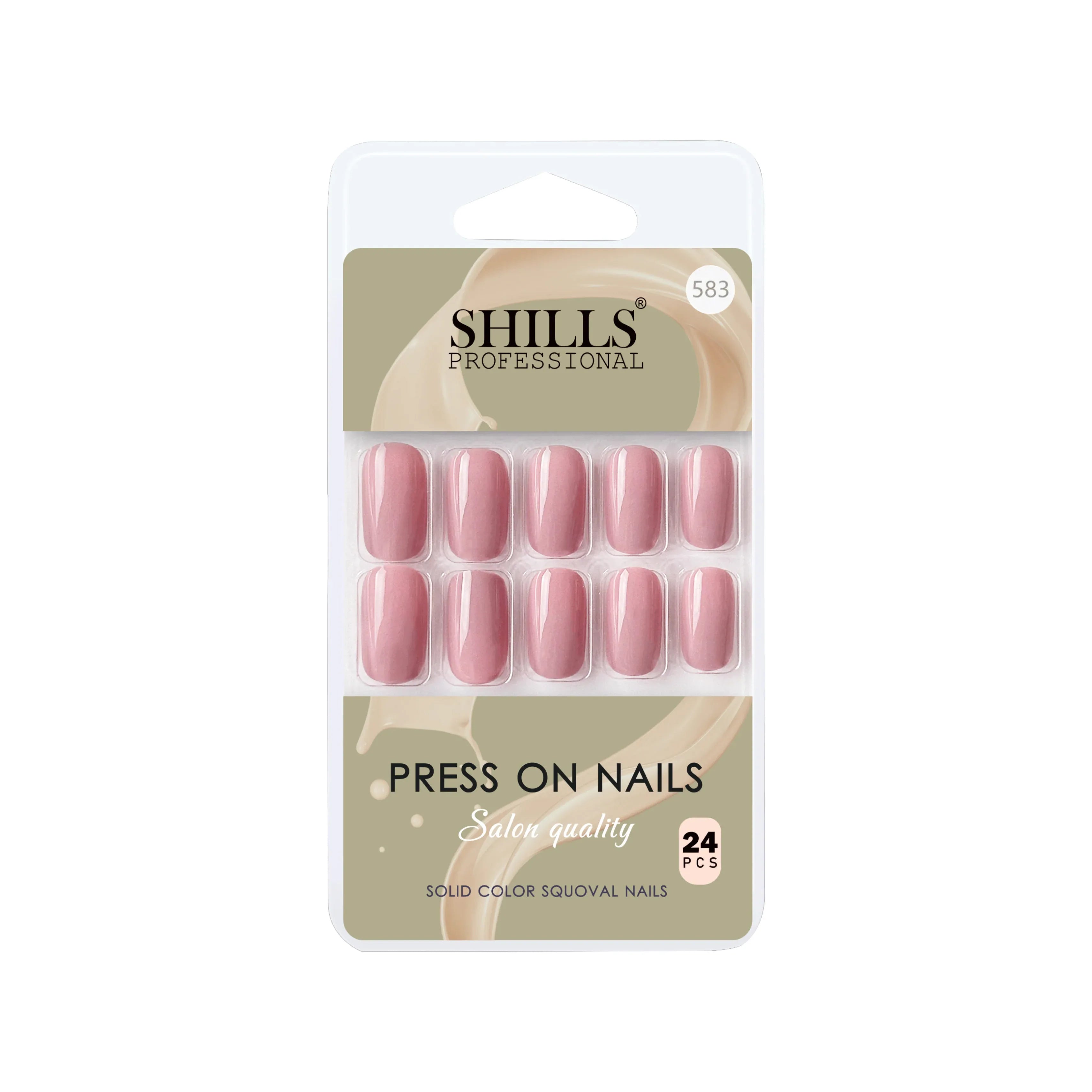 Glossy Solid Color Nails Square(SPN579-SPN604)