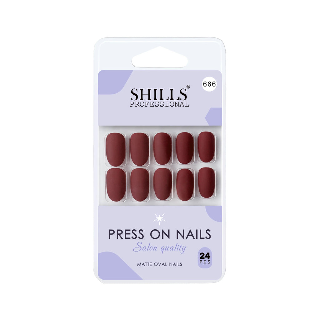 Matte Solid Color Nails Oval(SPN657-SPN666)