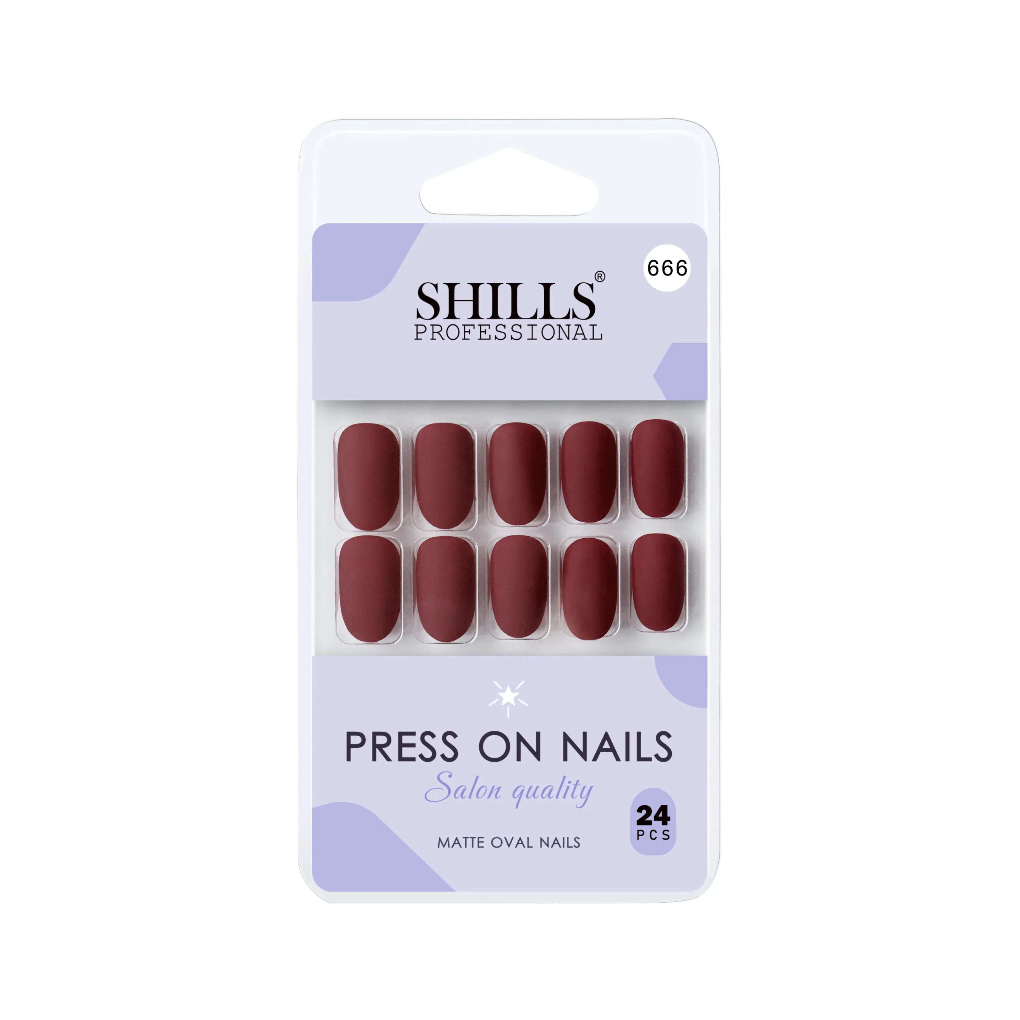 Matte Solid Color Nails Oval(SPN657-SPN666)