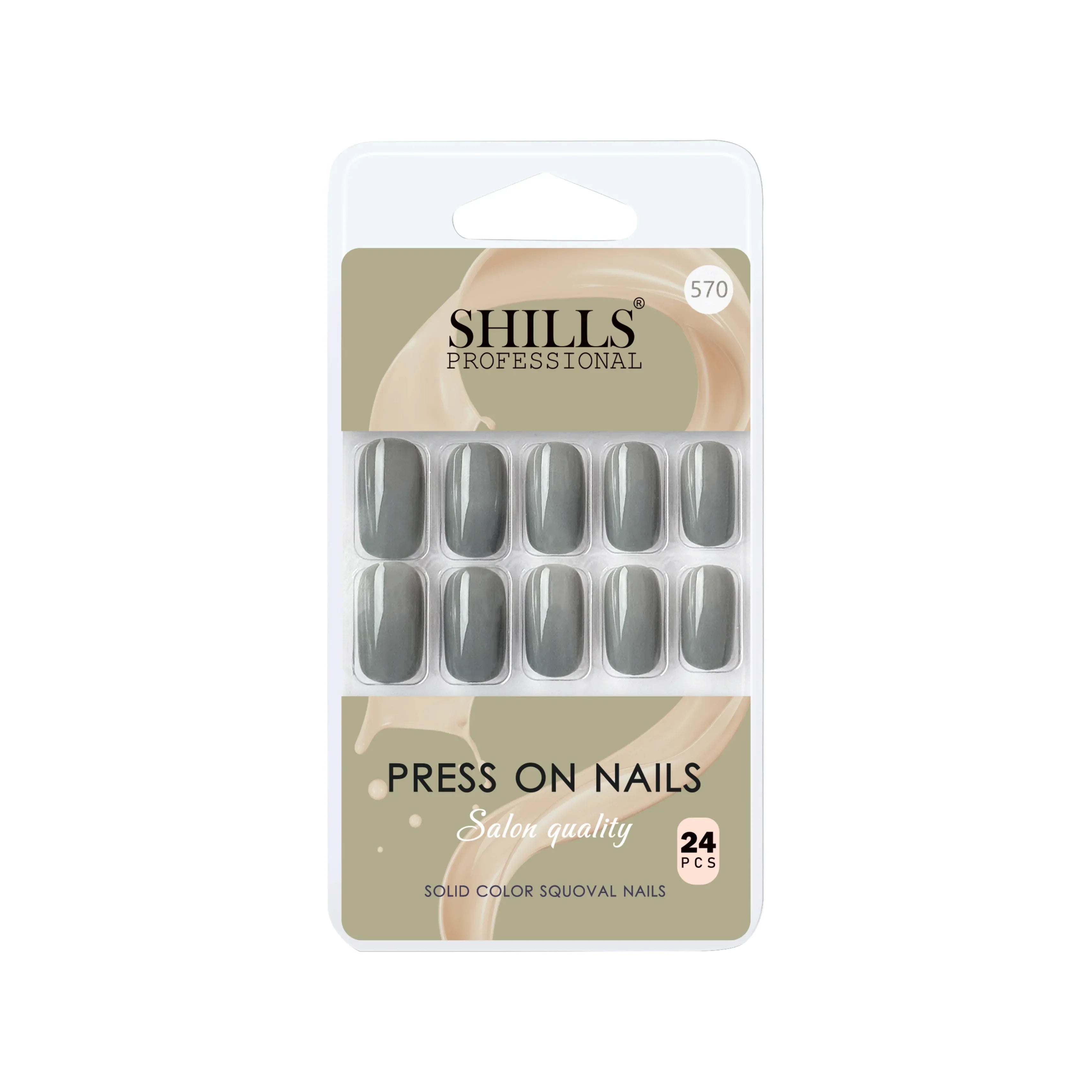 Glossy Solid Color Nails Square(SPN553-SPN604)