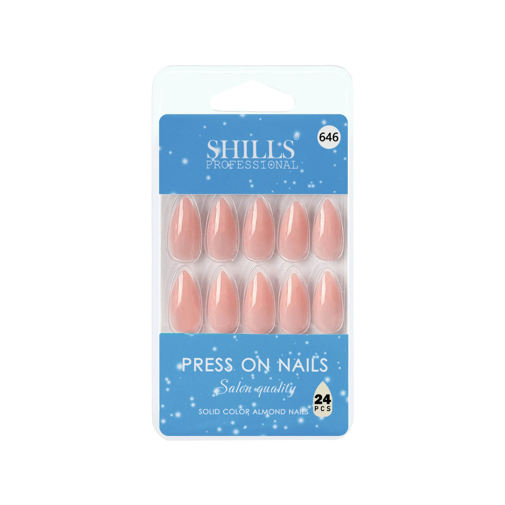 Glossy Solid Color Nails Sharp Almond(SPN631-SPN656)