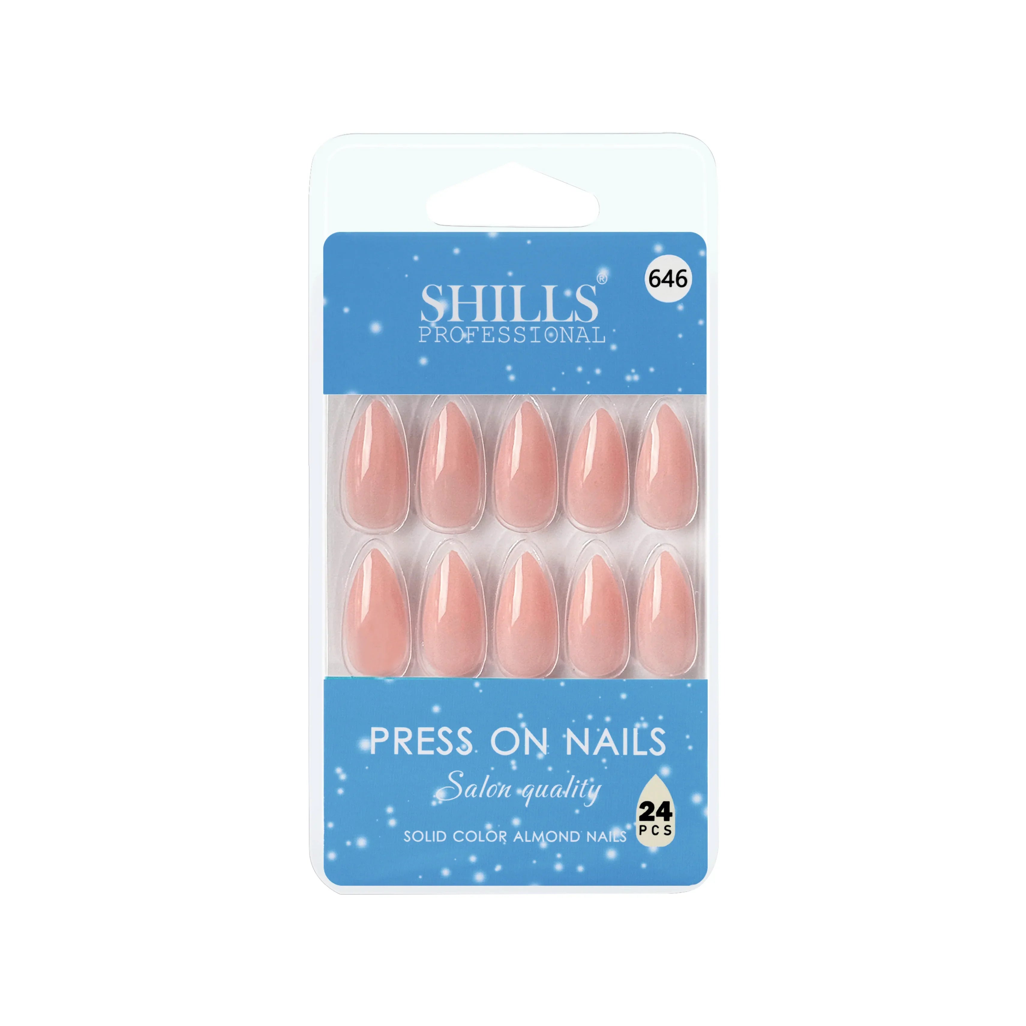 Glossy Solid Color Nails Sharp Almond(SPN631-SPN656)
