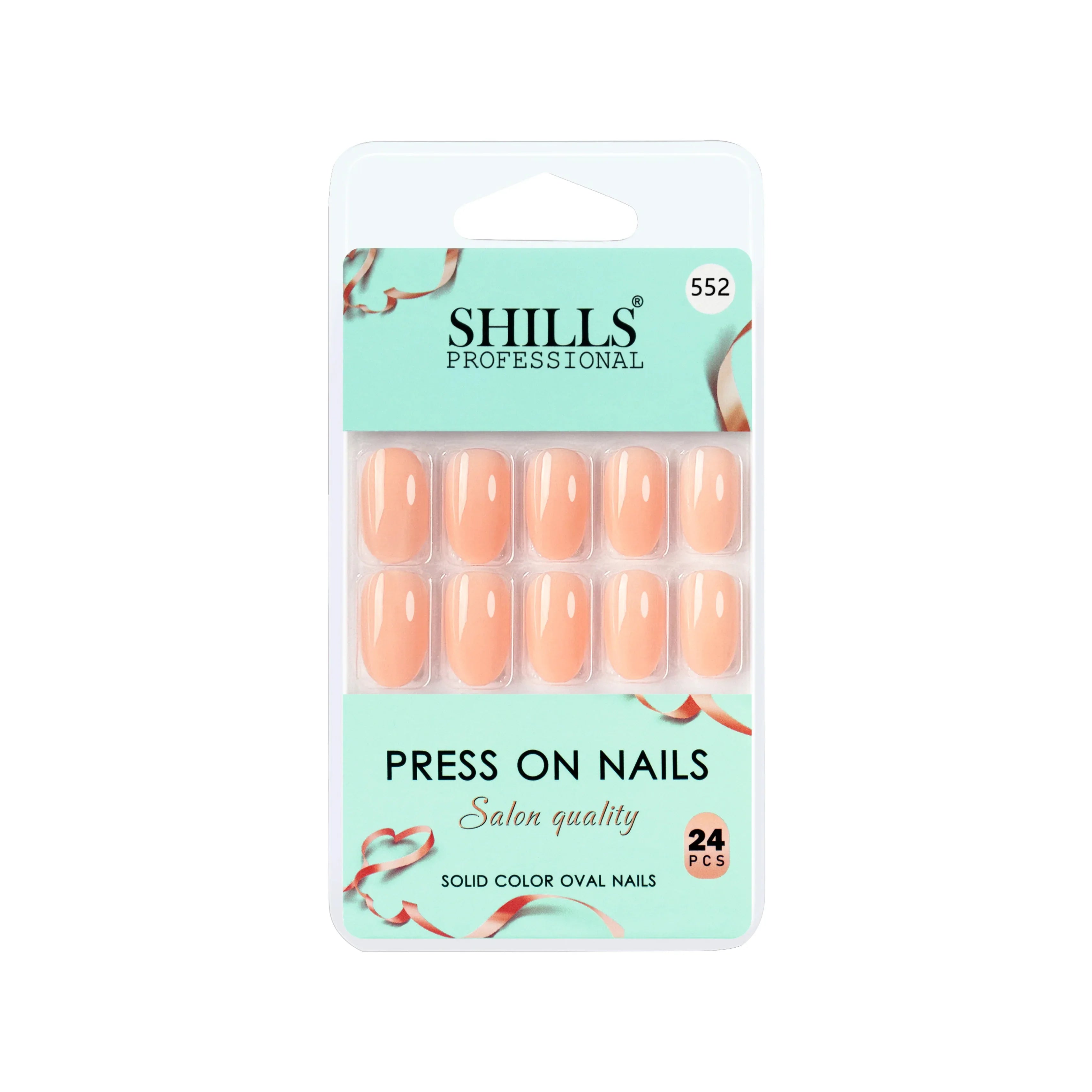 Glossy Solid Color Nails Oval(SPN527-SPN552)