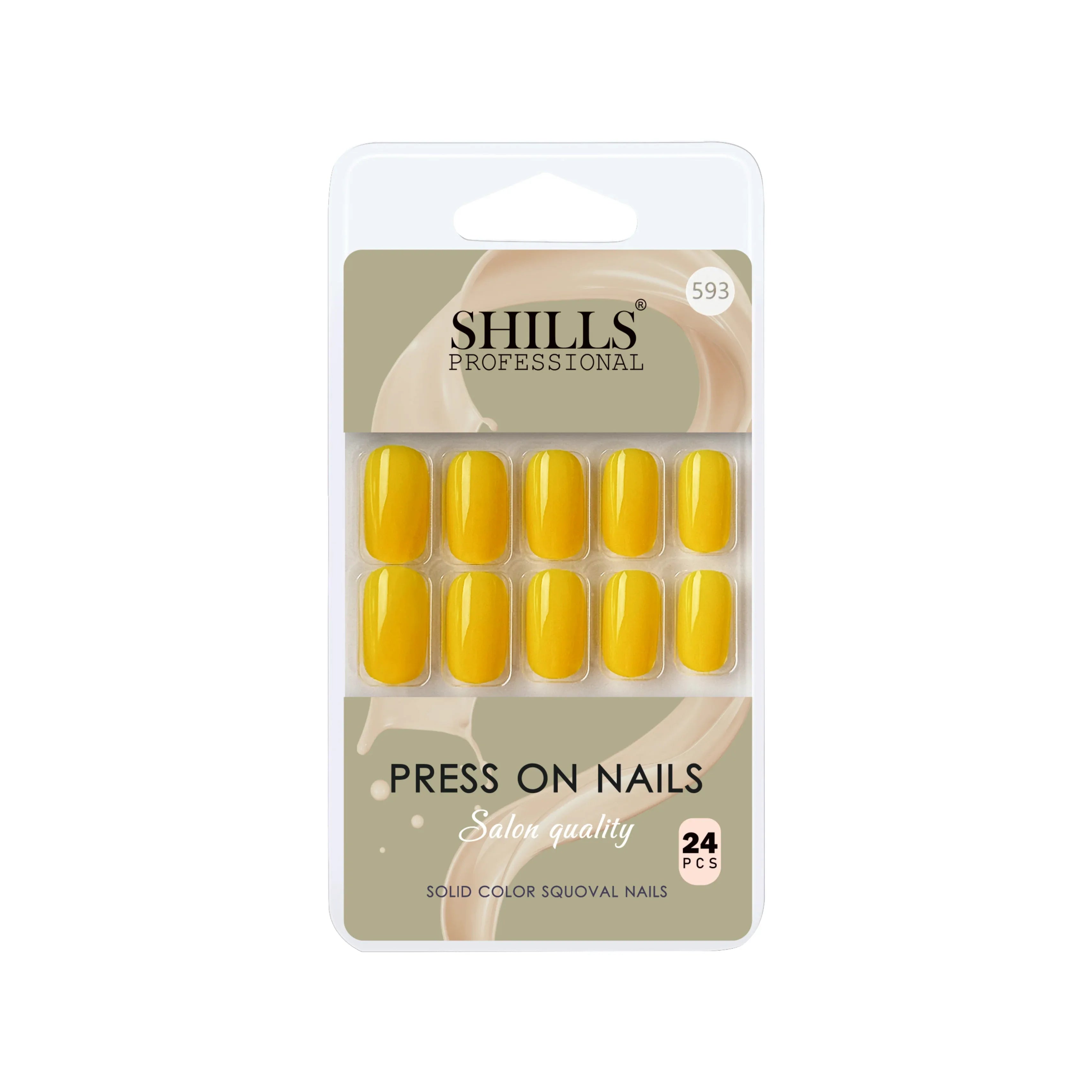 Glossy Solid Color Nails Square(SPN579-SPN604)