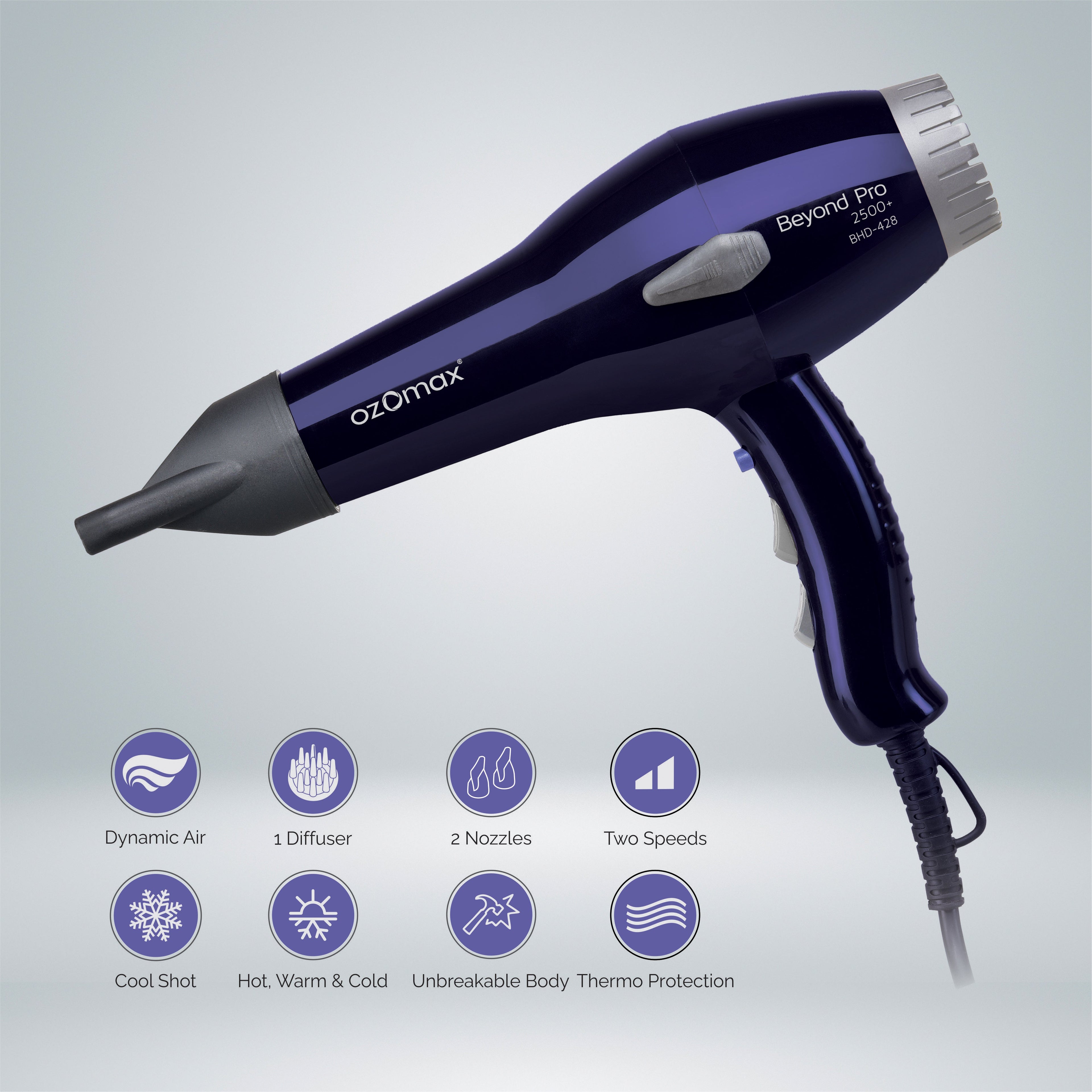 Beyond Pro Hair Dryer 2500+ with Diffuser
